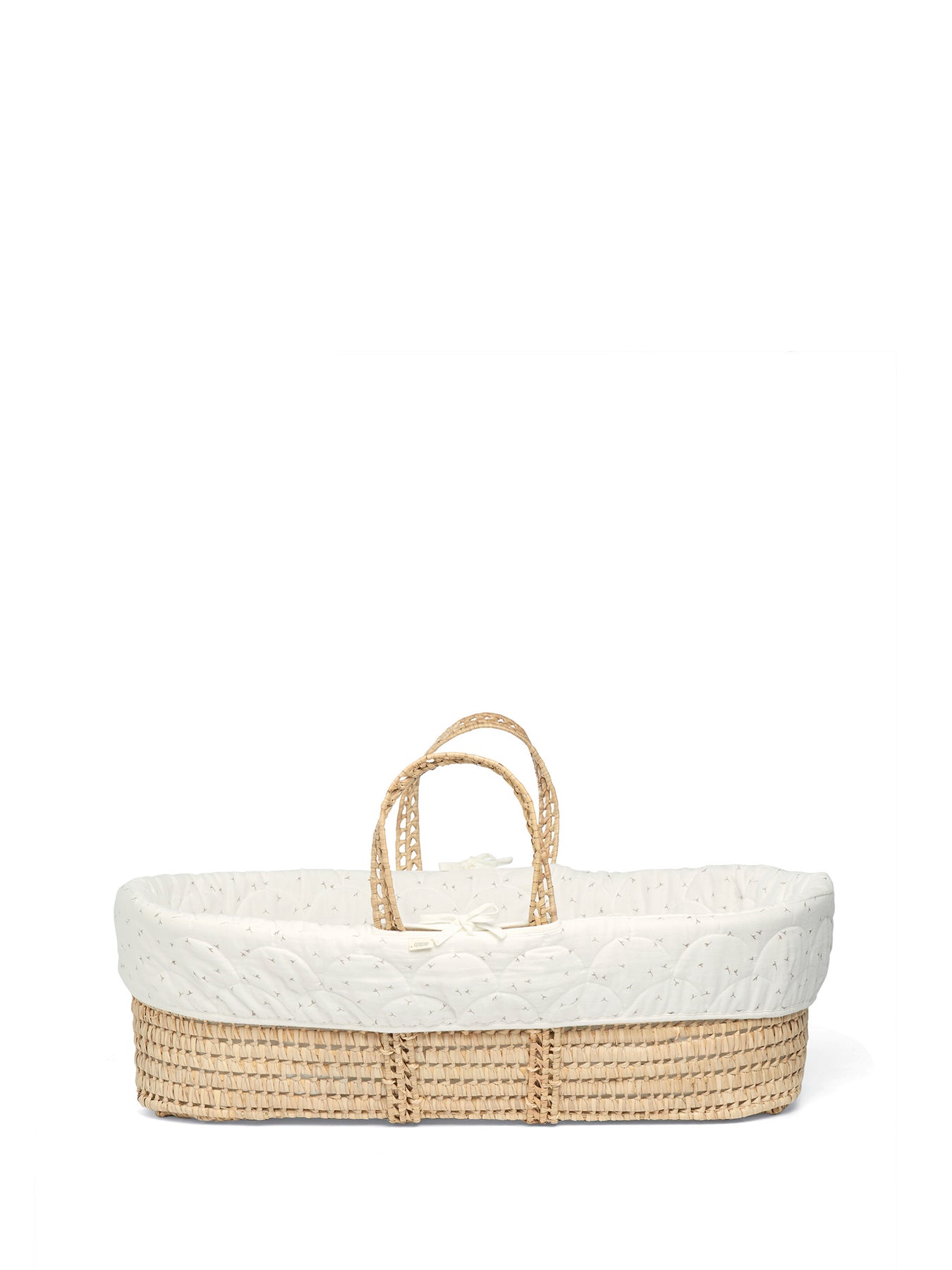 Seedling Cream Print Moses Basket