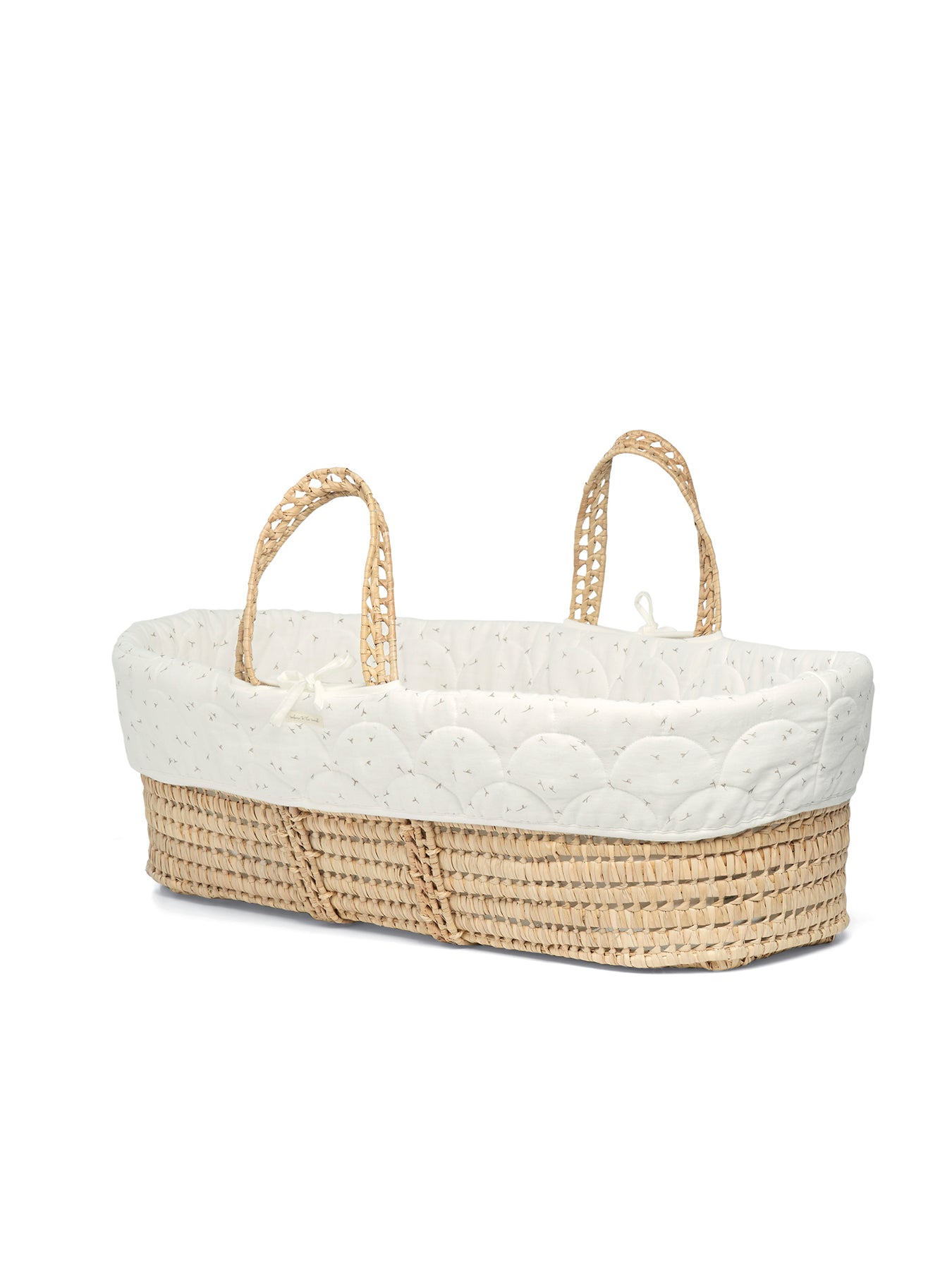 Seedling Cream Print Moses Basket