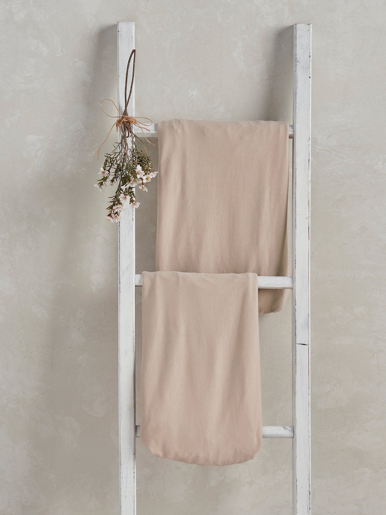 2 Cot Bed Mocha Fitted Sheets