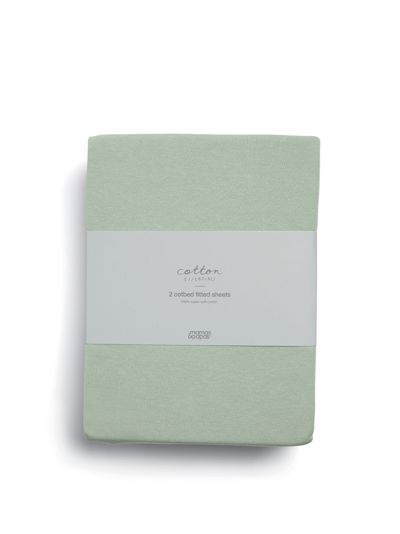 Cot Bed Fitted Sheets 2 Pack Sage