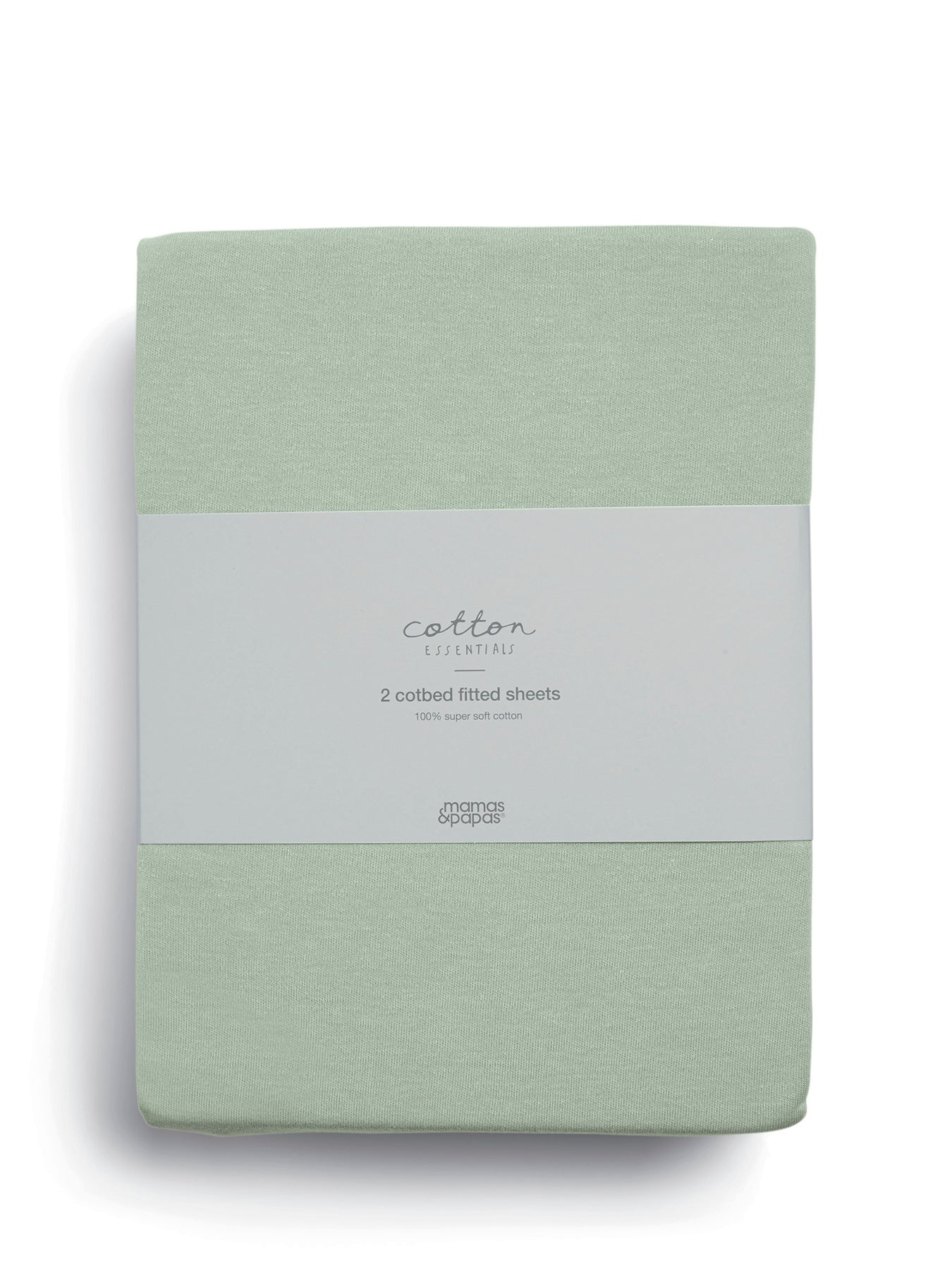 Cot Bed Fitted Sheets 2 Pack Sage