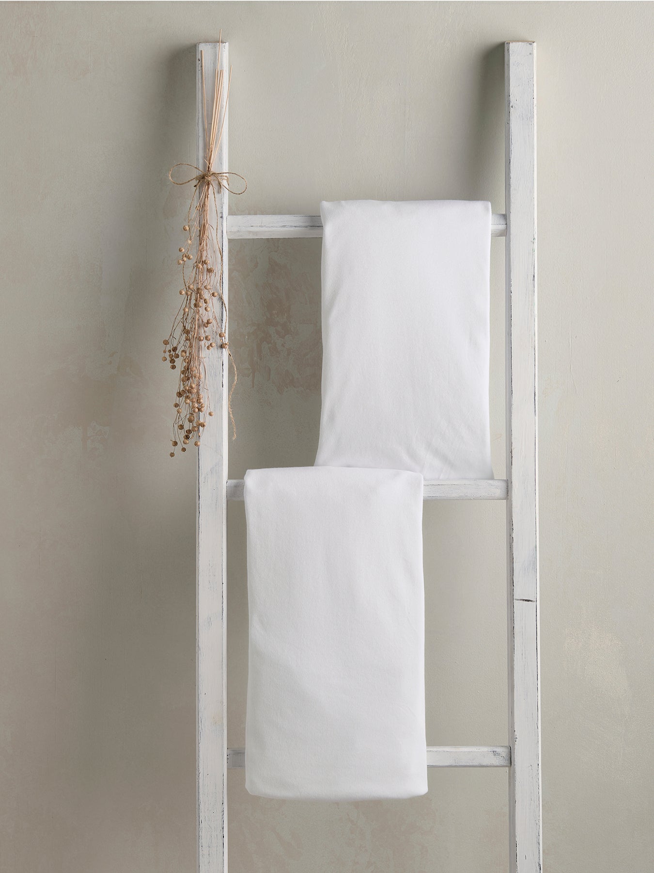 2 Travel White Fitted Sheets