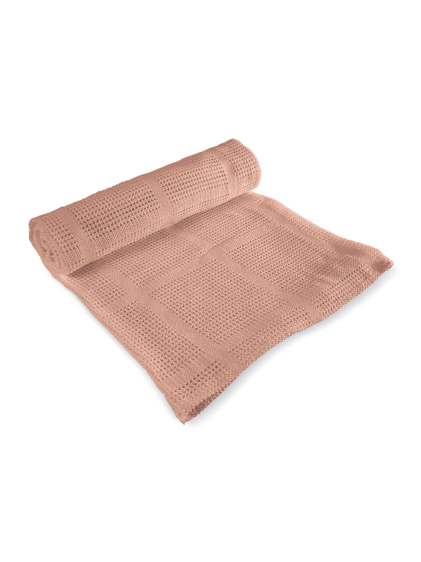 Cellular Cot Bed Blanket Pink
