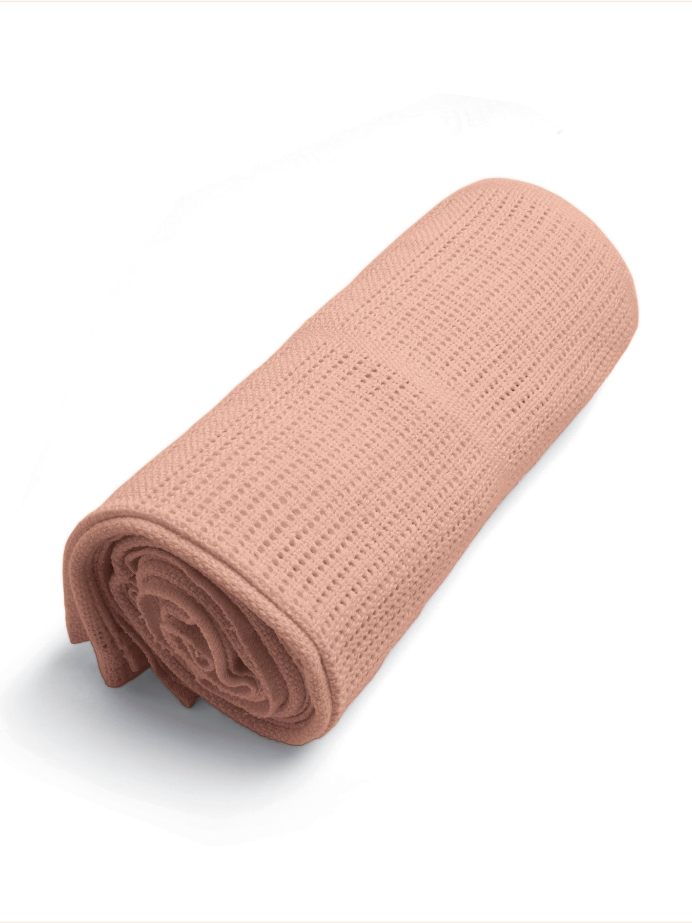 Cellular Cot Bed Blanket Pink