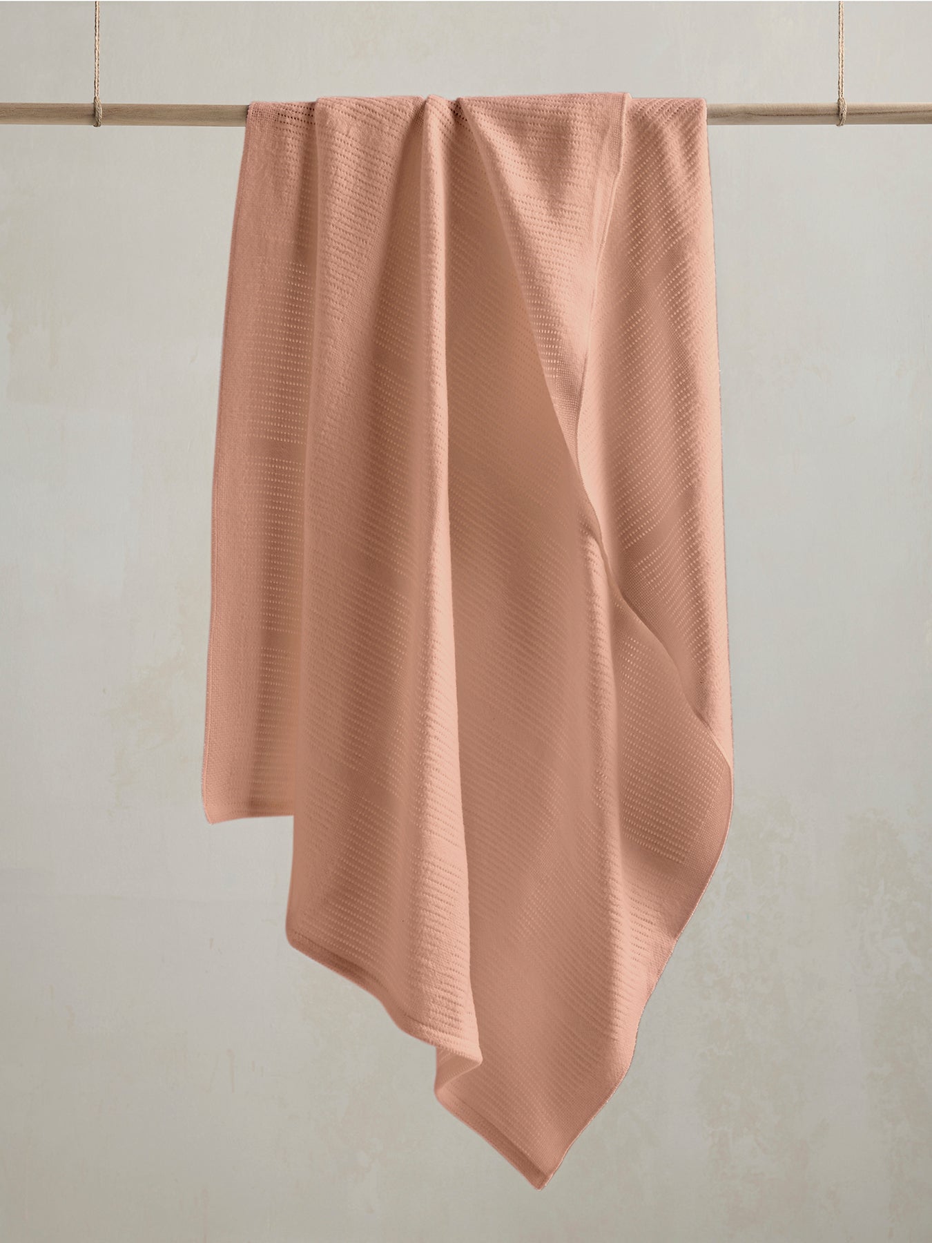 Cellular Cot Bed Blanket Pink