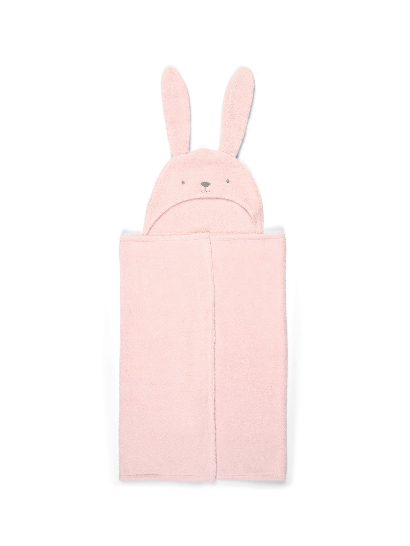 Bunny Hooded Towel Pink
