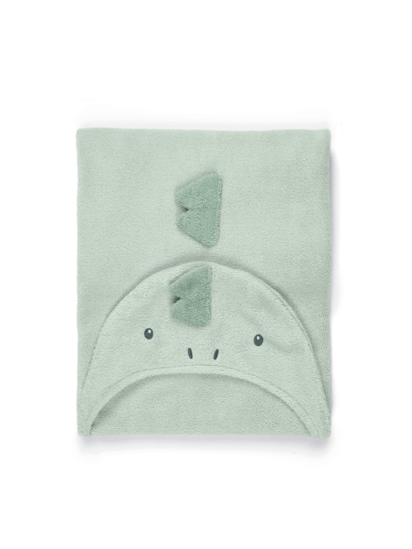 Dinosaur Hooded Towel Green