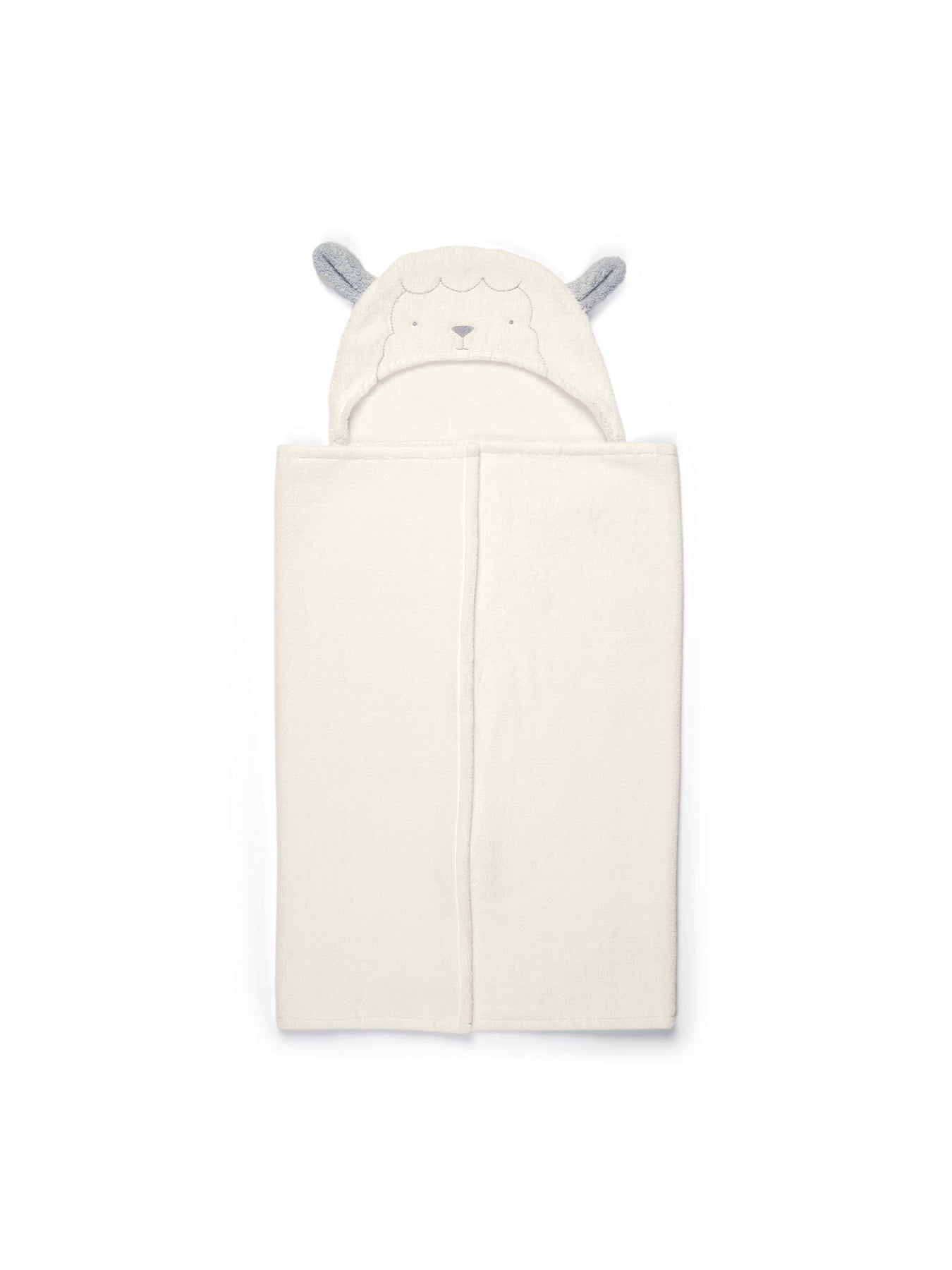 Hooded Towel Lamb White