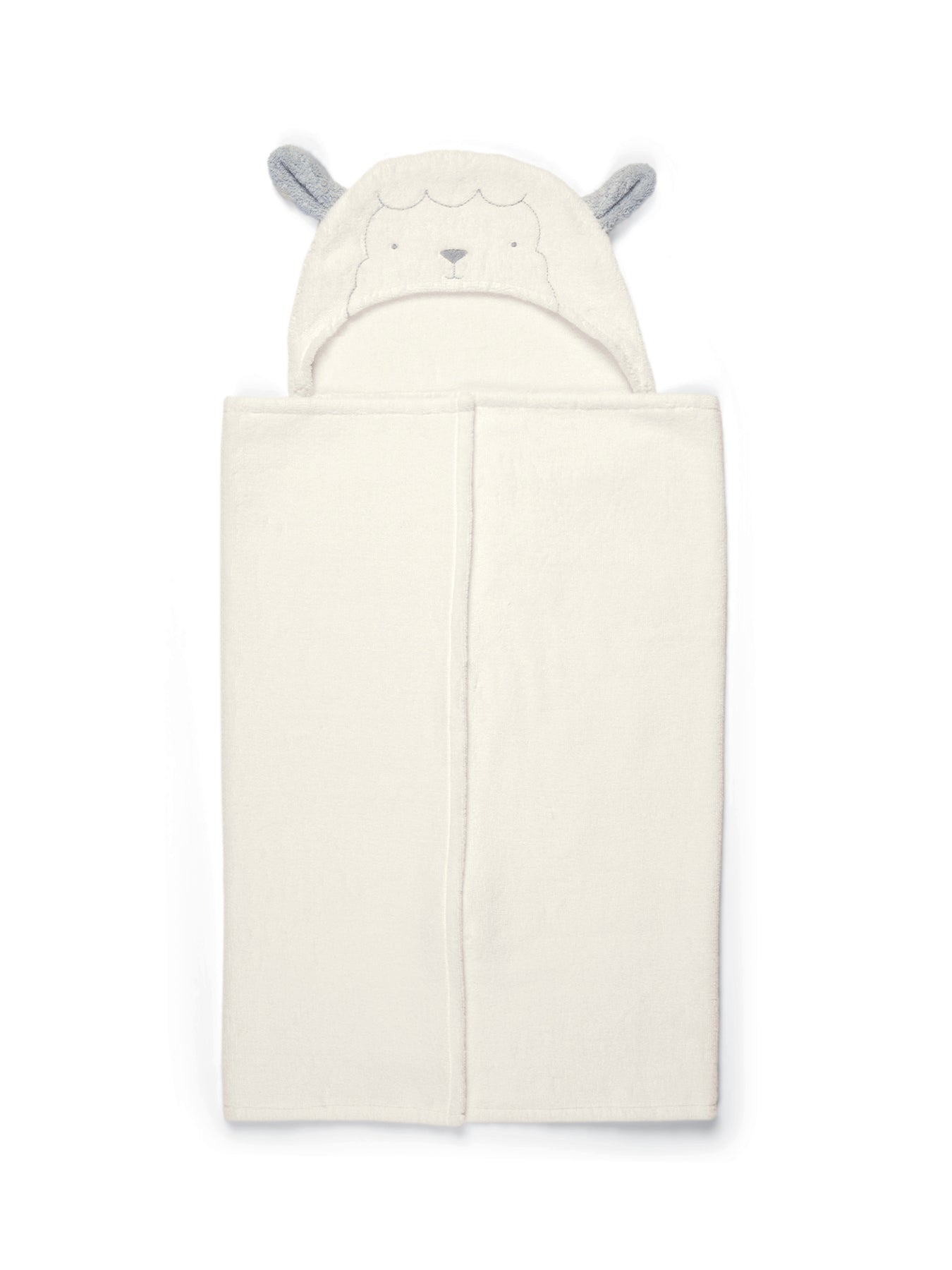 Hooded Towel Lamb White