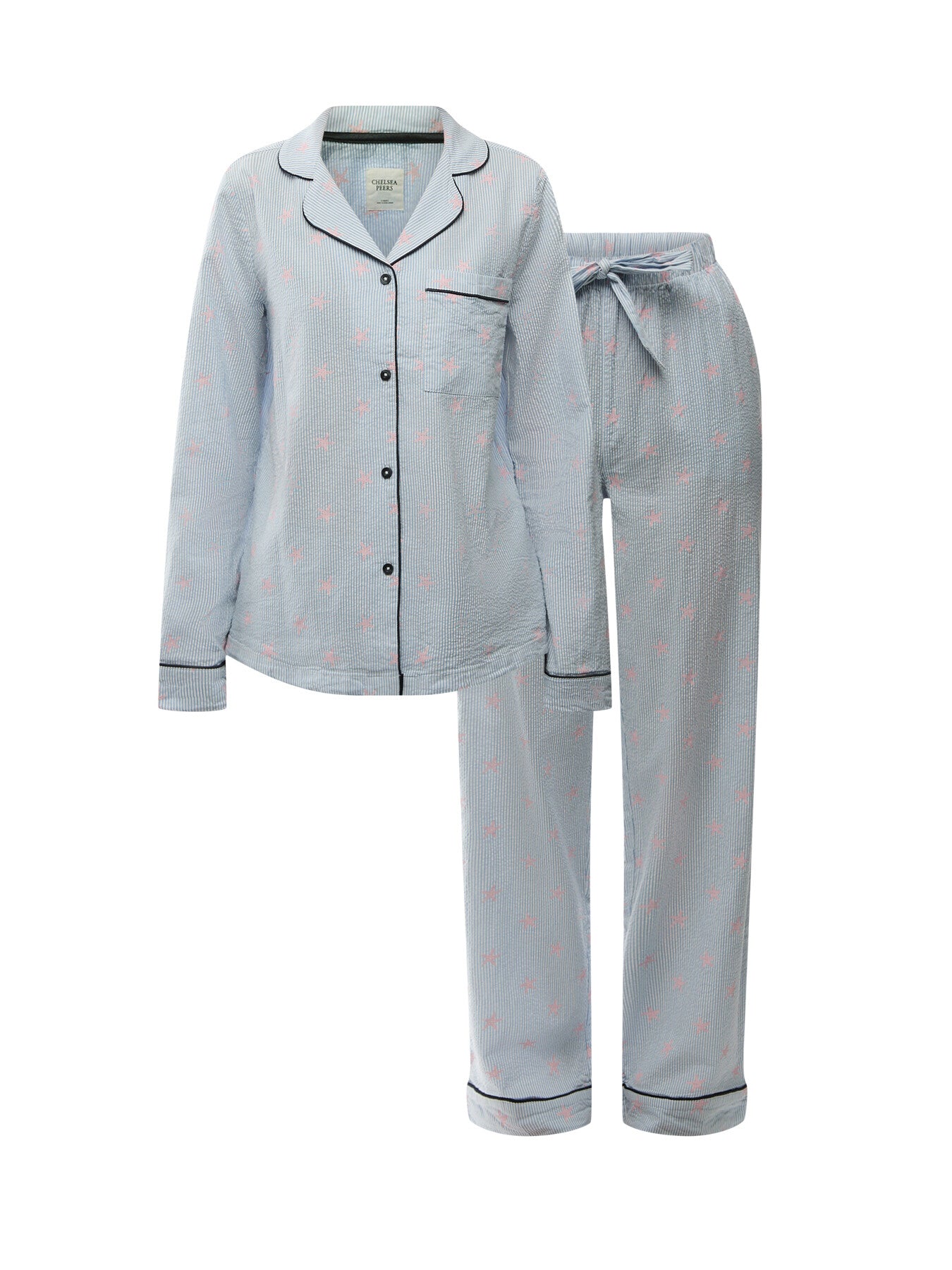 Seersucker Starfish Long Set