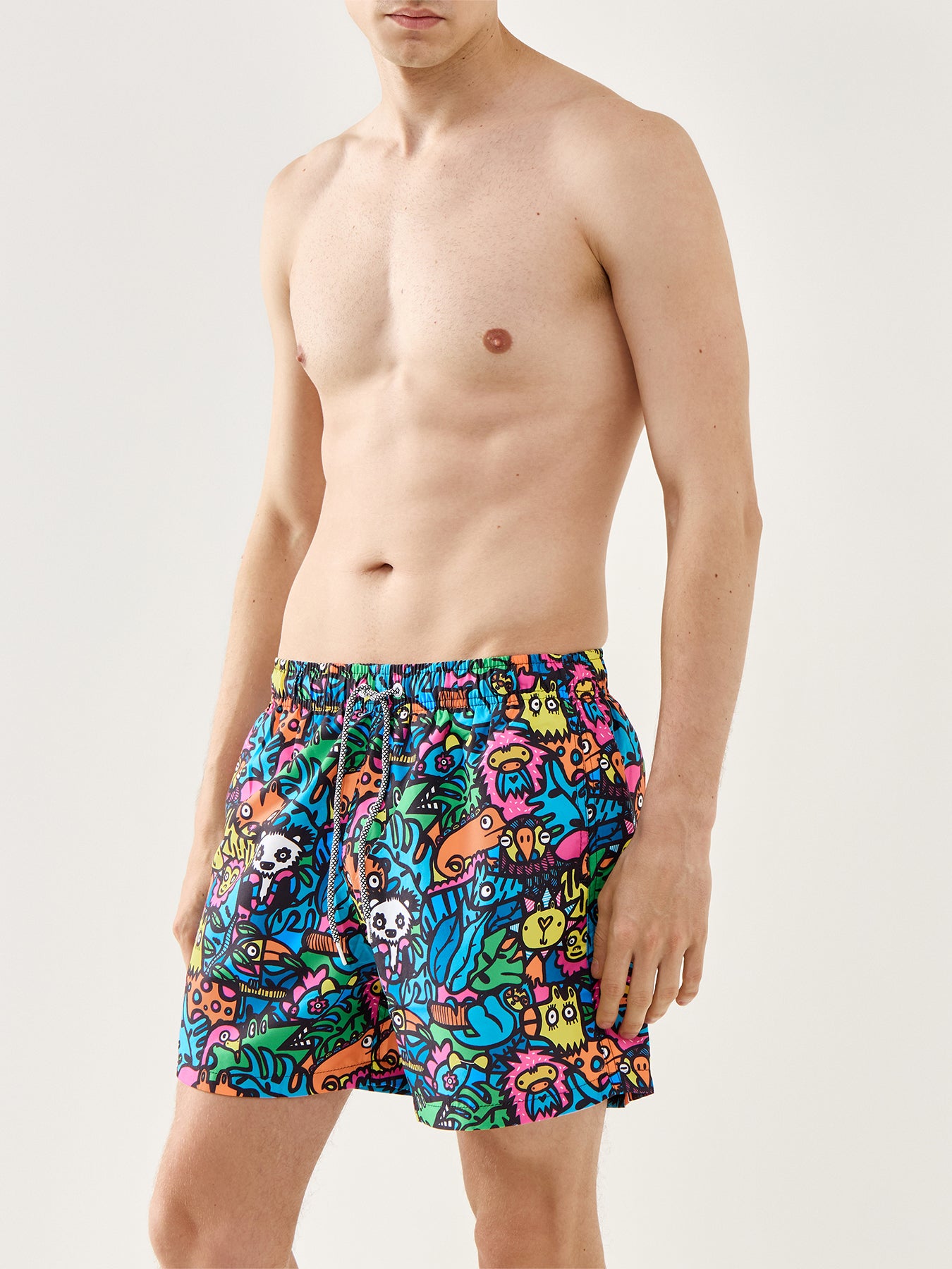 Boardies Munday Jungle Mid Length Swim Shorts