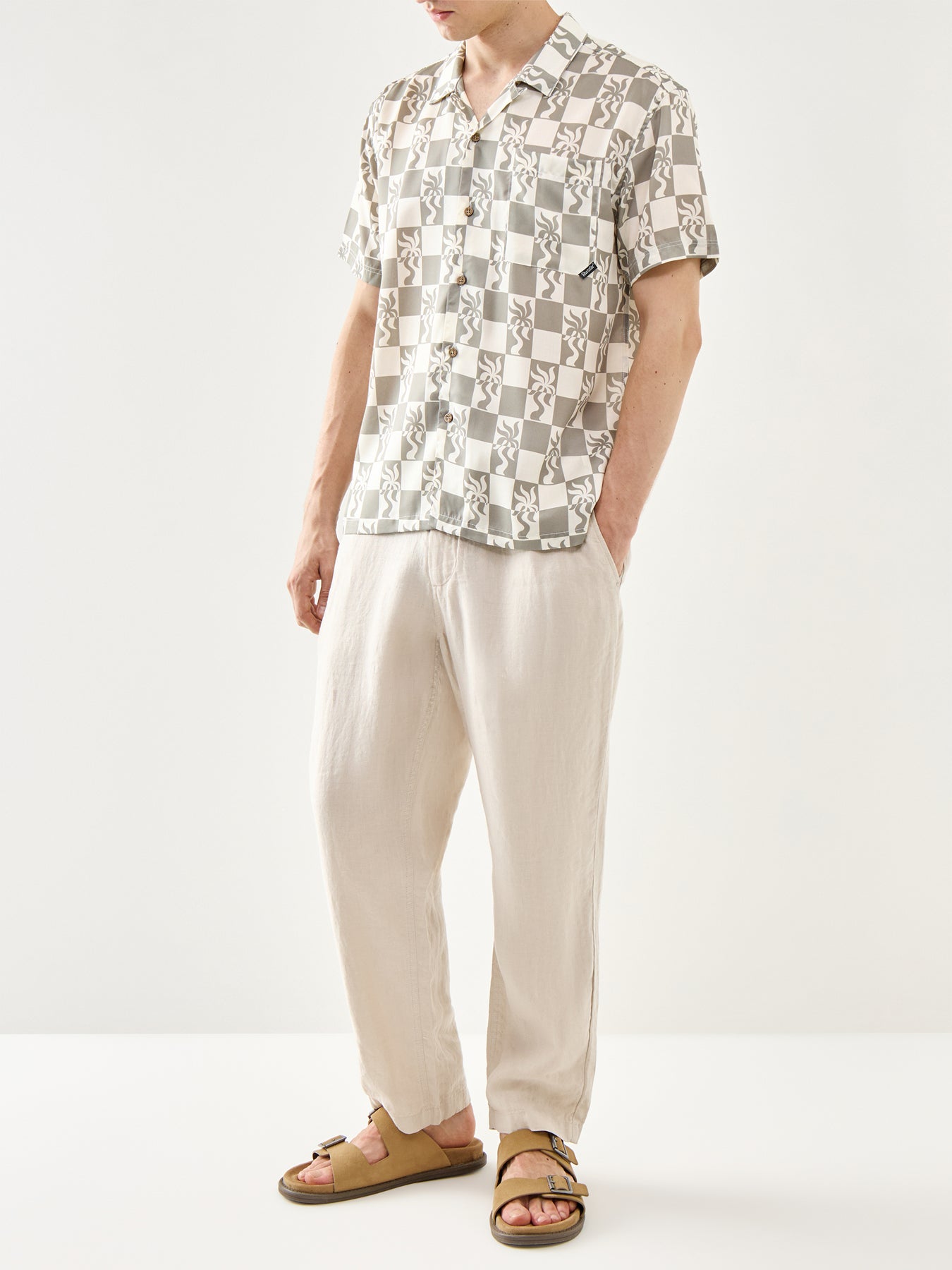 Boardies Clara Palm Camp Collar Shirt