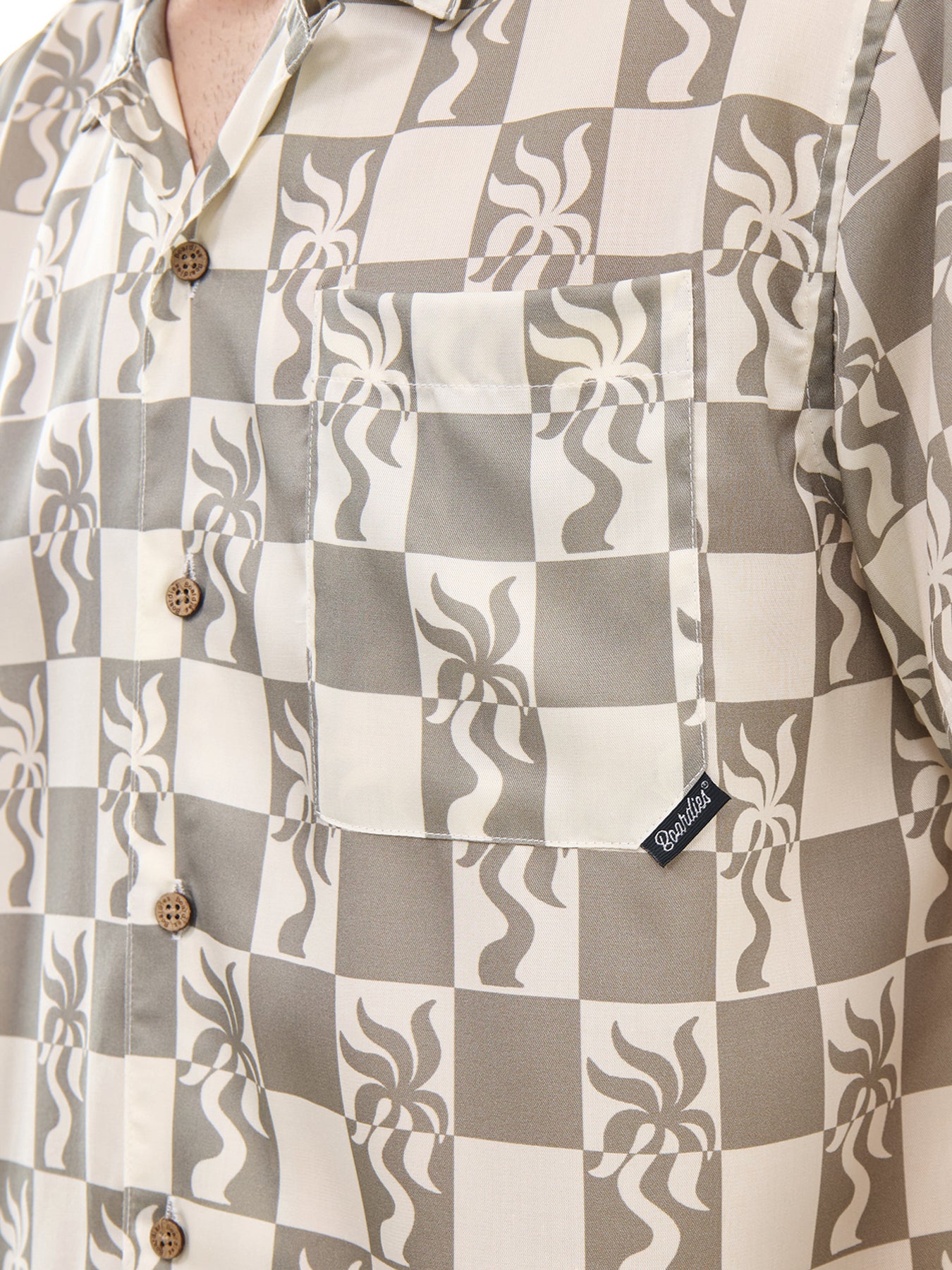Boardies Clara Palm Camp Collar Shirt