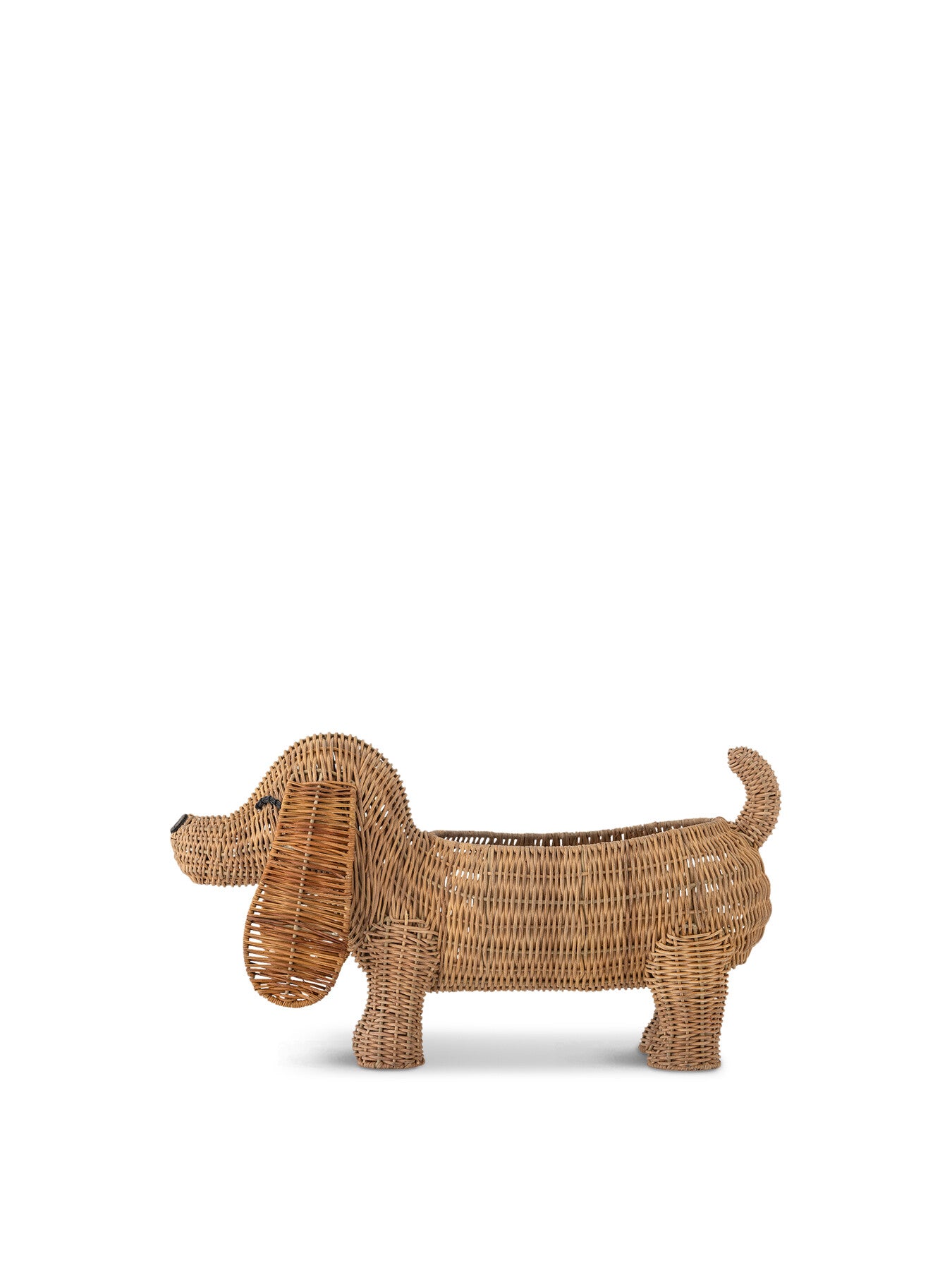 Palle Basket, Brown, Rattan