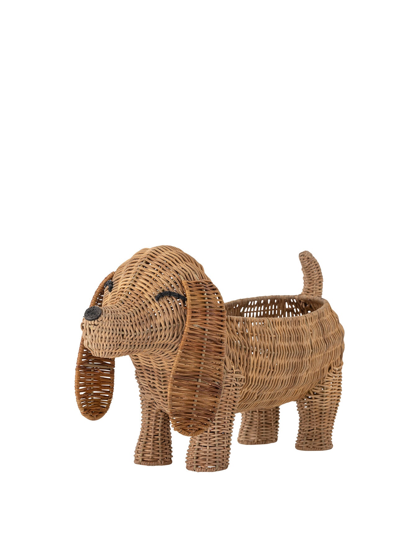 Palle Basket, Brown, Rattan