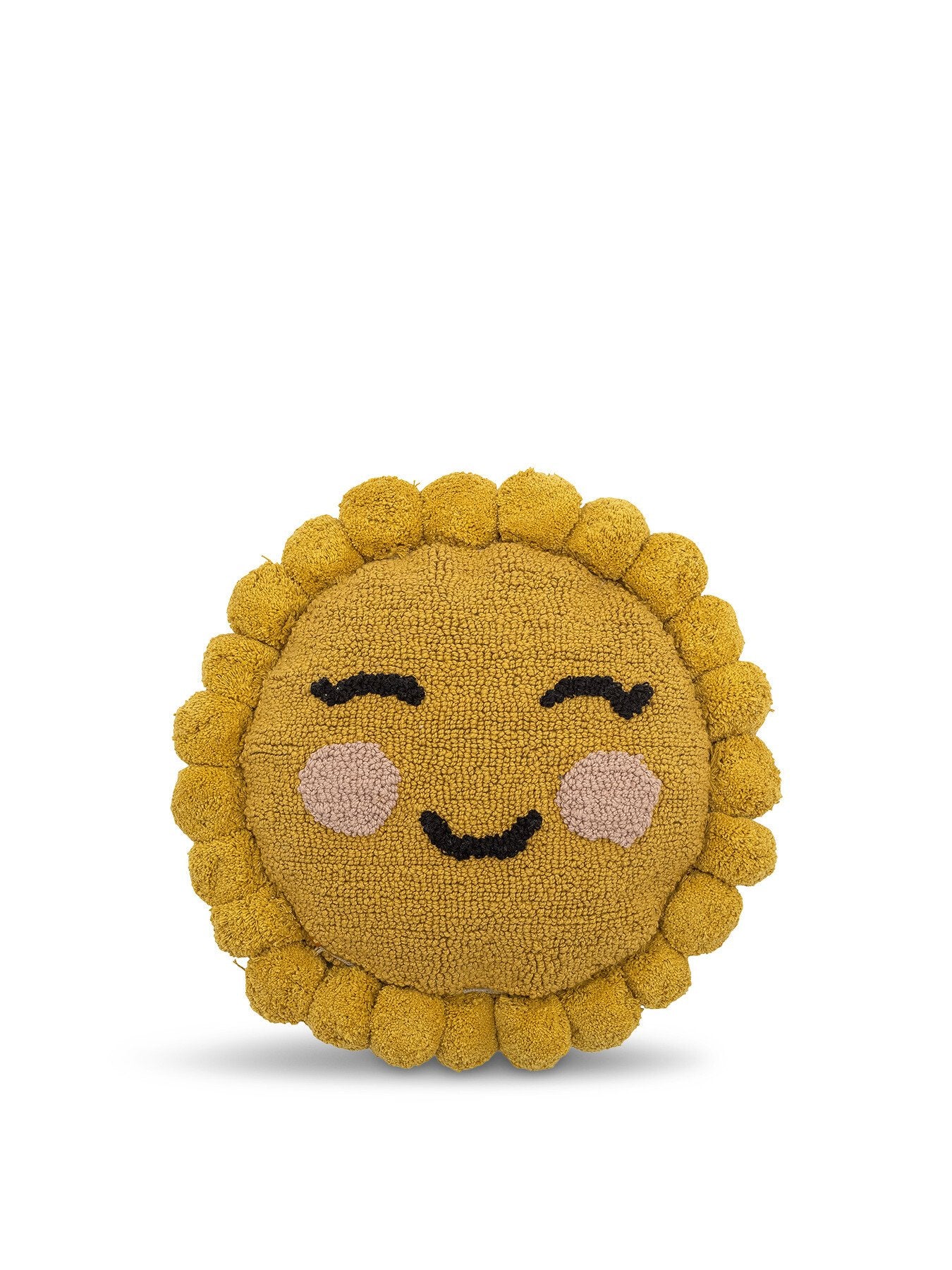 Vigge Cushion, Yellow, Cotton