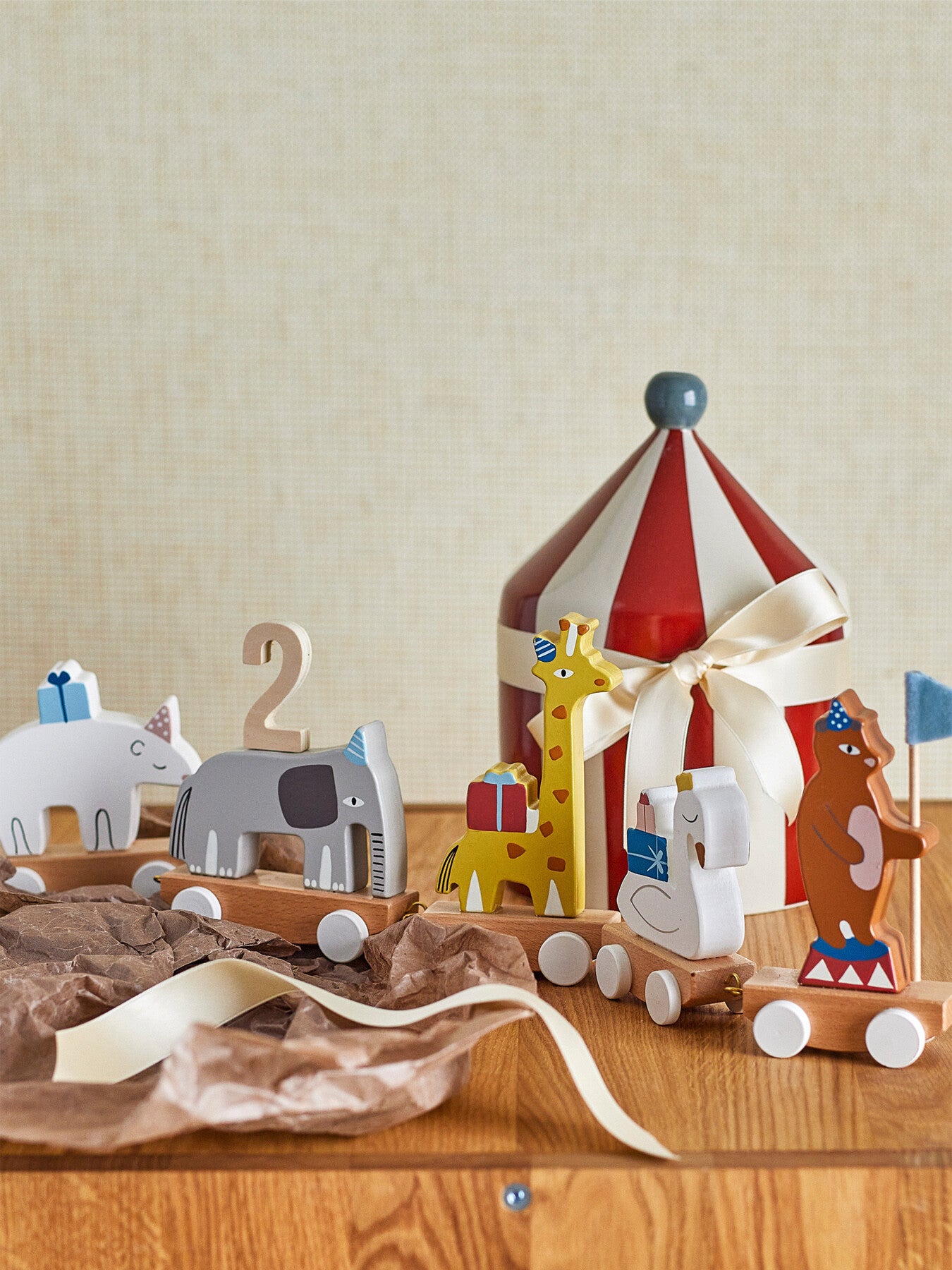 Morea Birthday Decoration Grey MDF