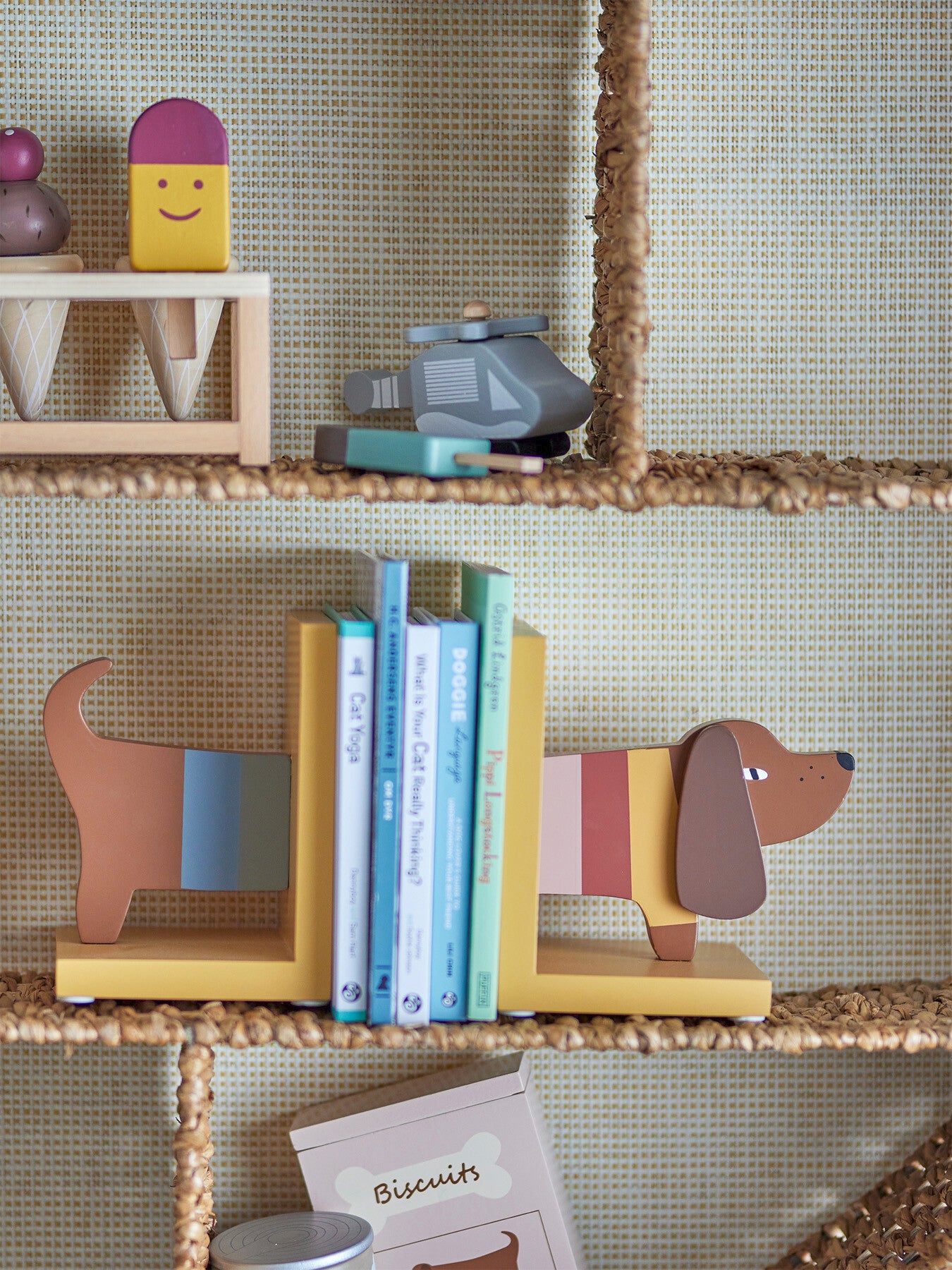 Charlie Bookend Yellow FSC®100 MDF