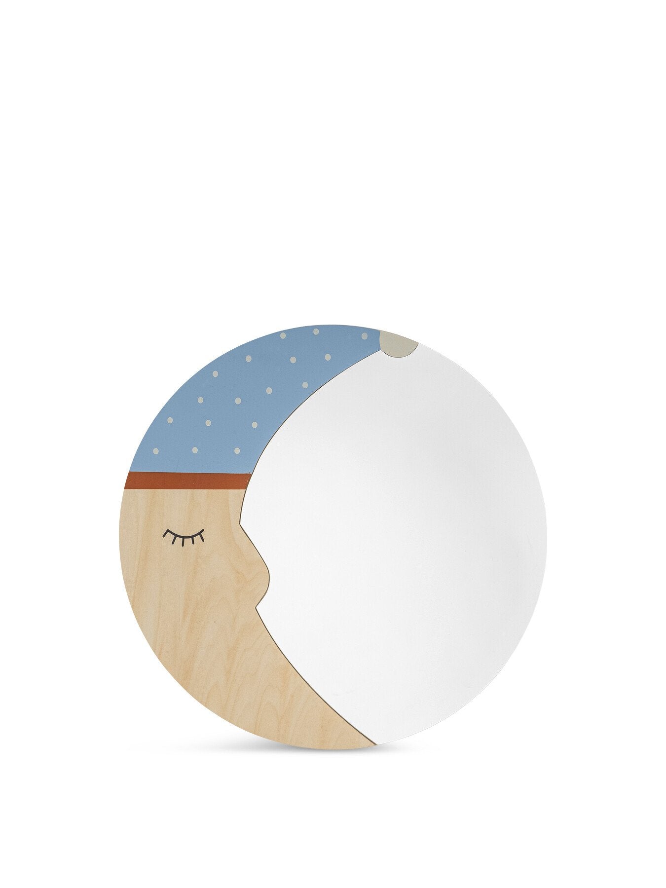 Moony Wall Mirror, Nature, FSC®100% Plywood