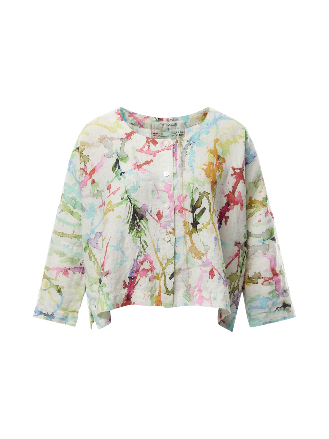 Linen Printed Short Jacket