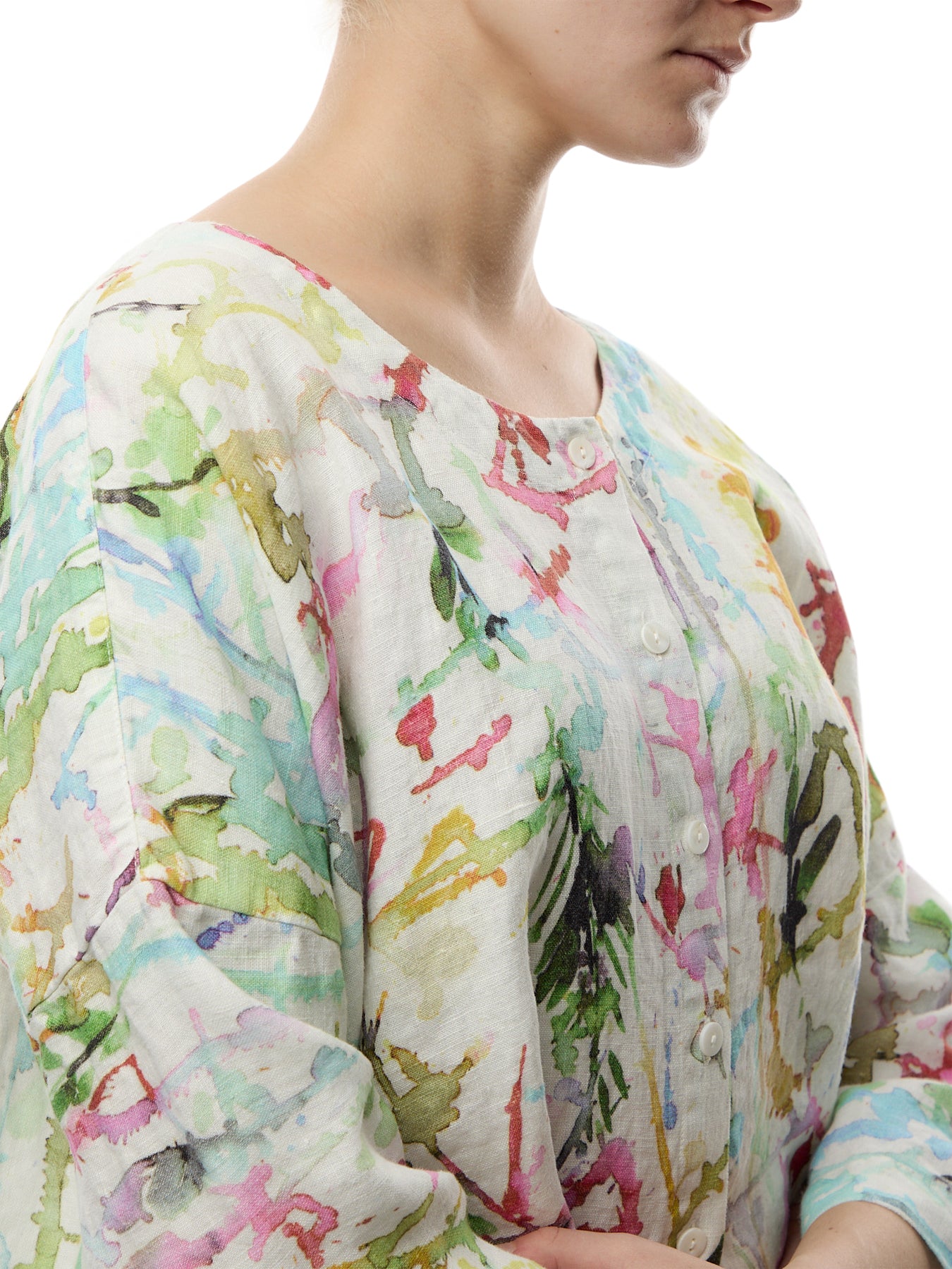 Linen Printed Short Jacket