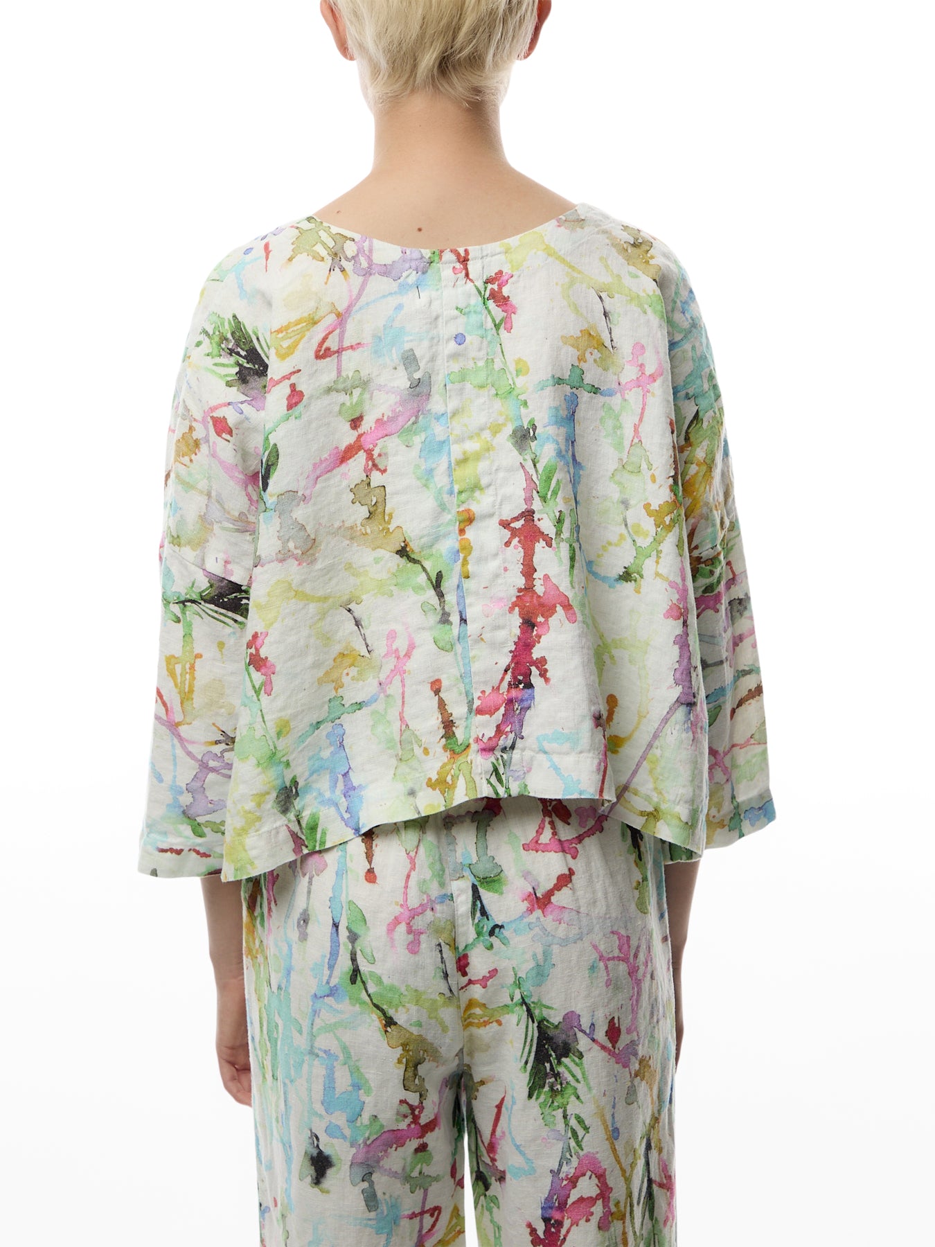 Linen Printed Short Jacket