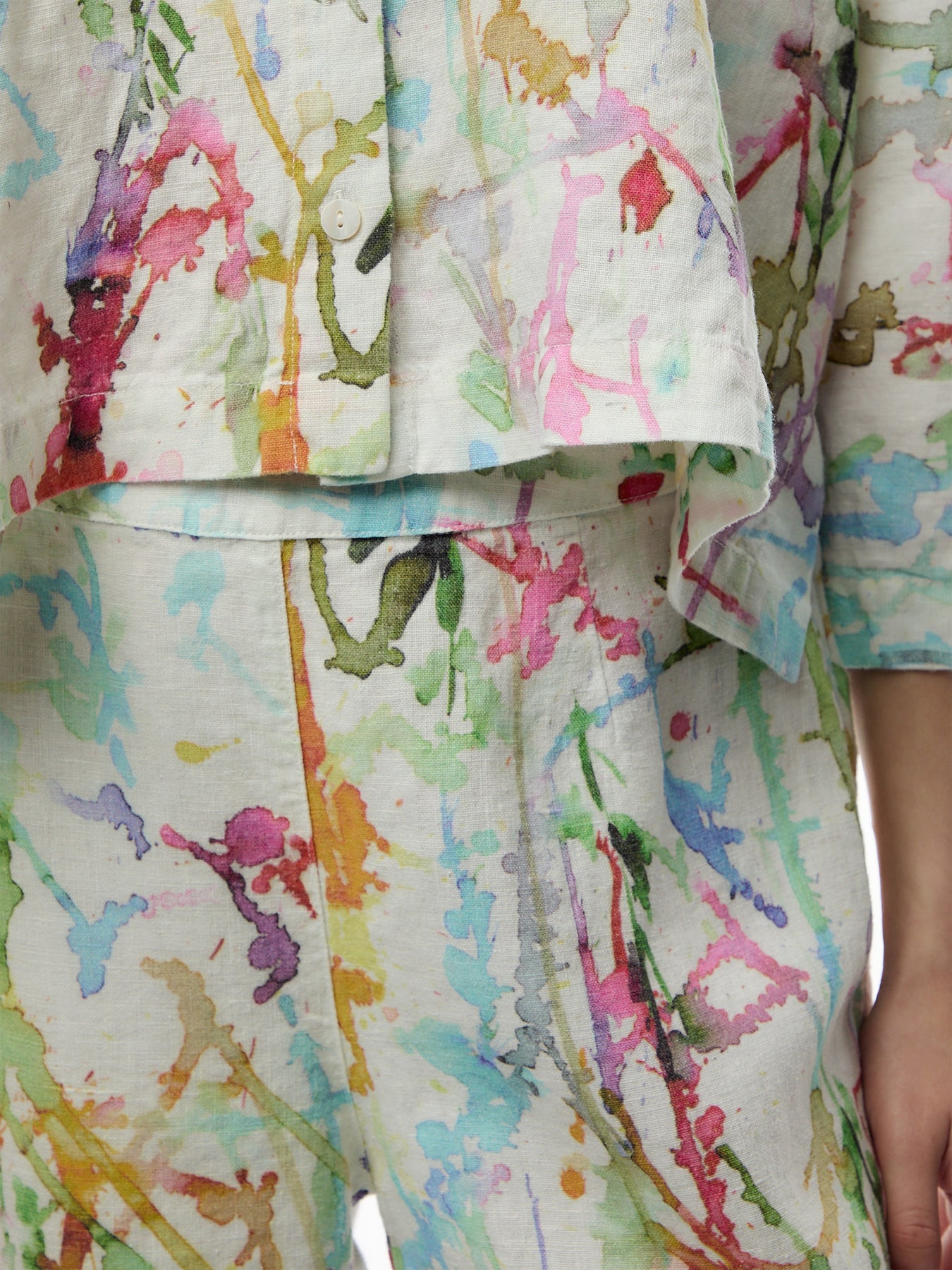 Linen Printed Trouser