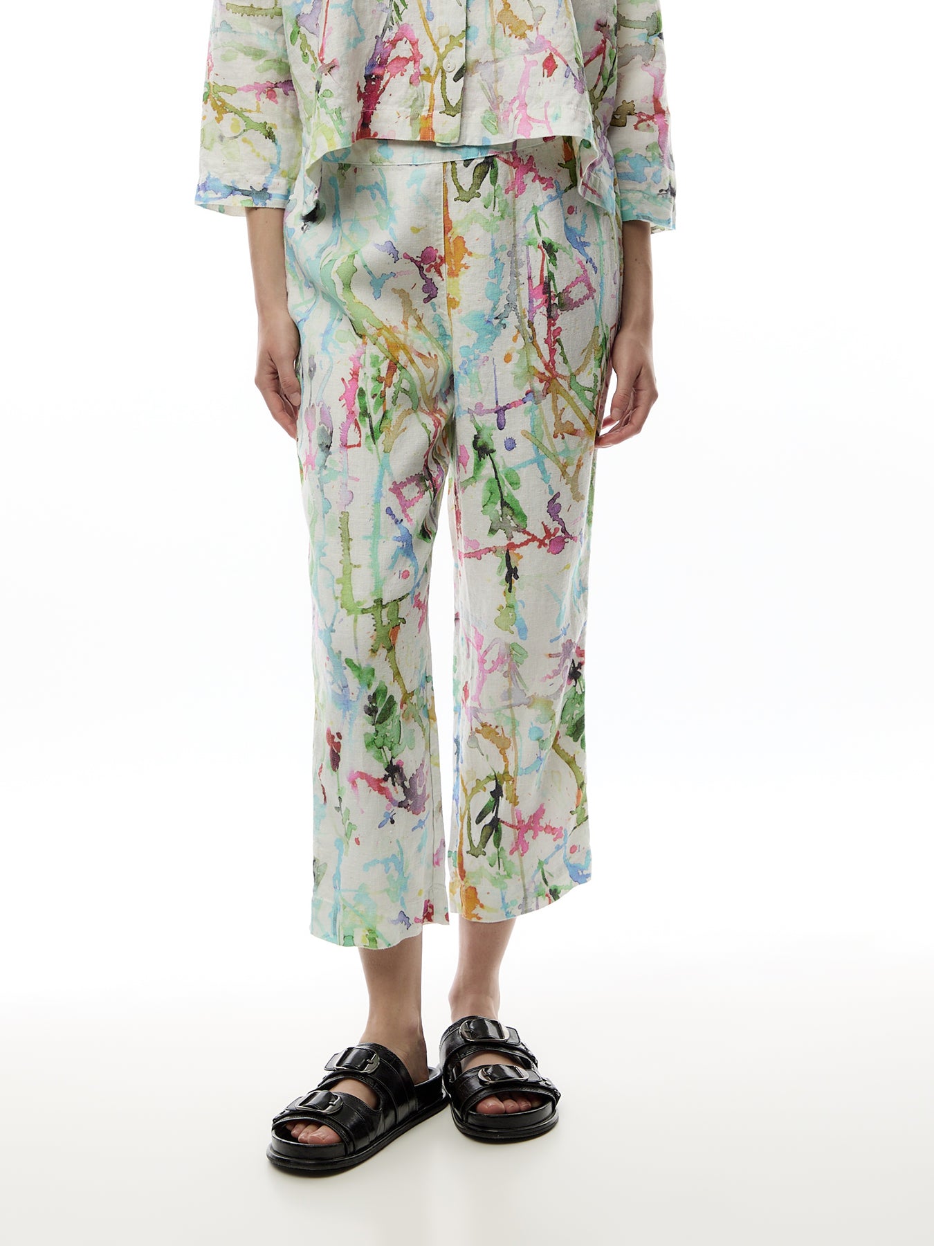 Linen Printed Trouser