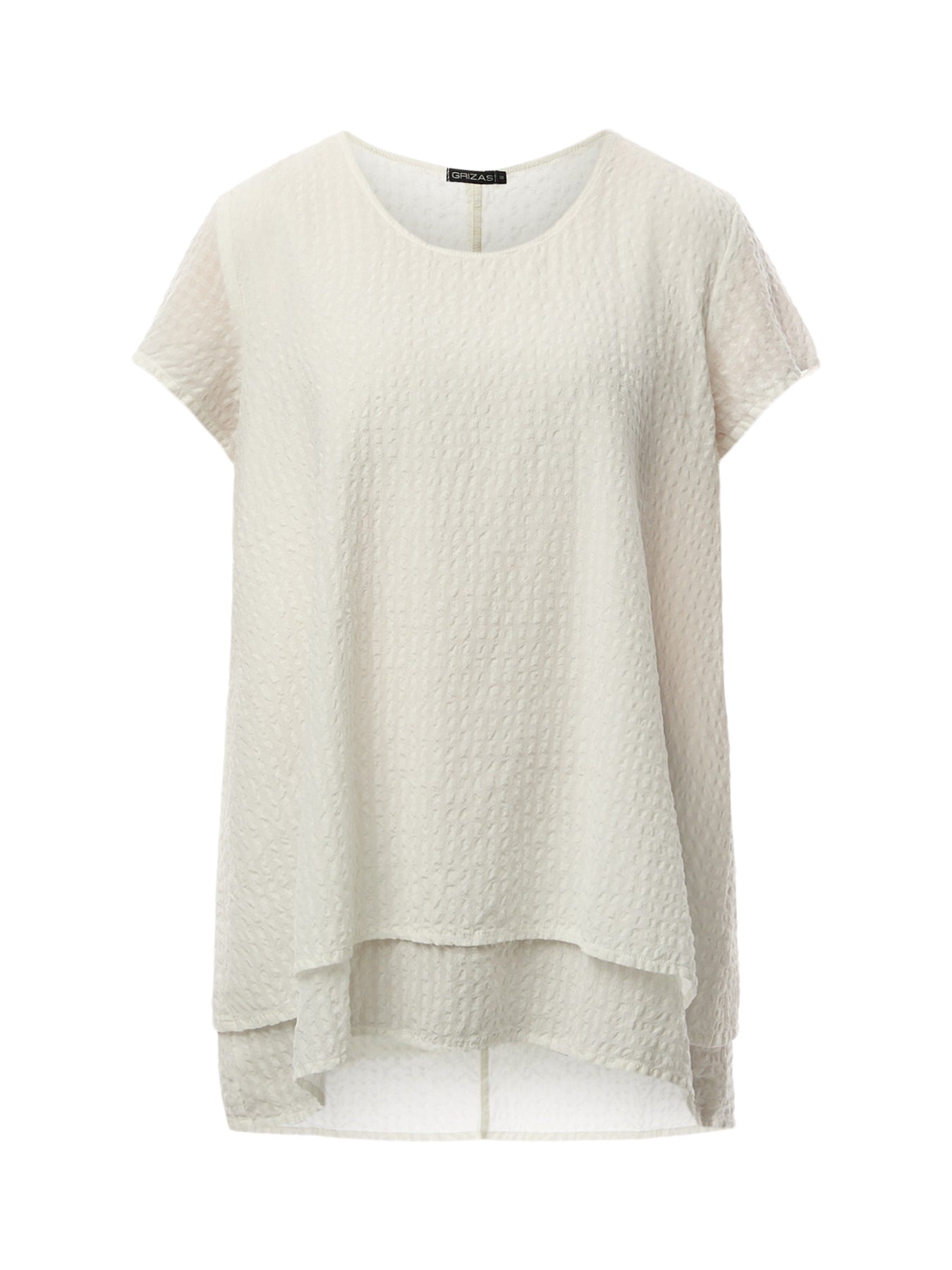 Seersucker Short Sleeve Top