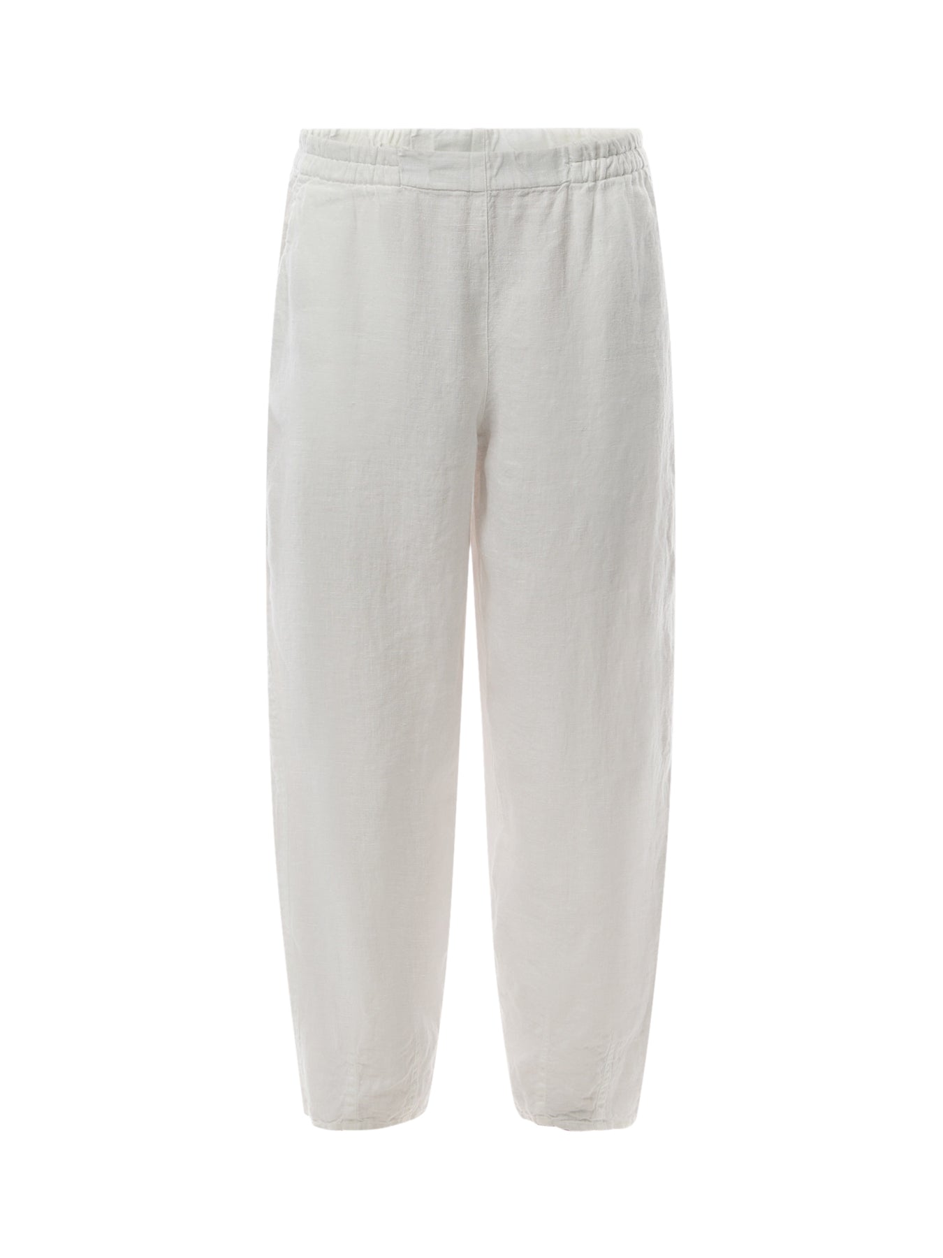 Bubble Cropped Linen Trouser