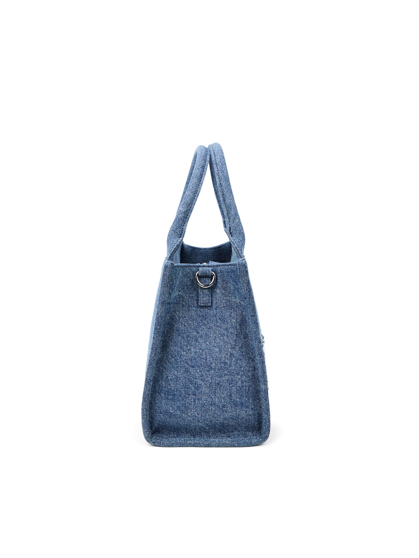 Denim Top Handle Tote