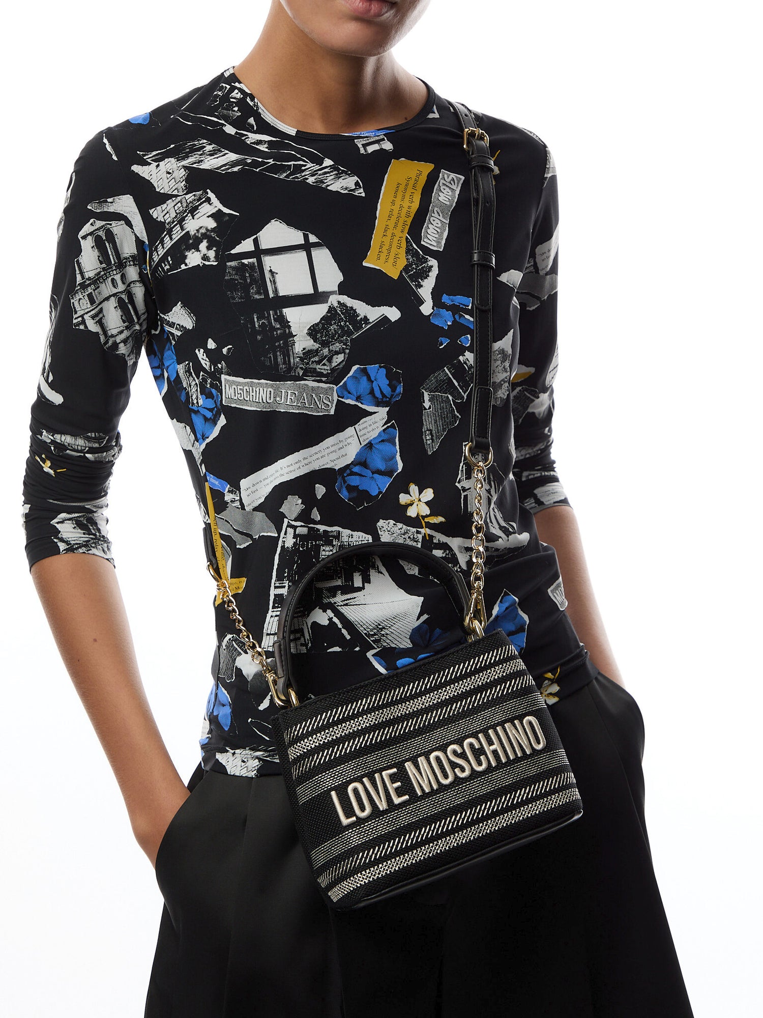 Canvas Top Handle Crossbody Bag