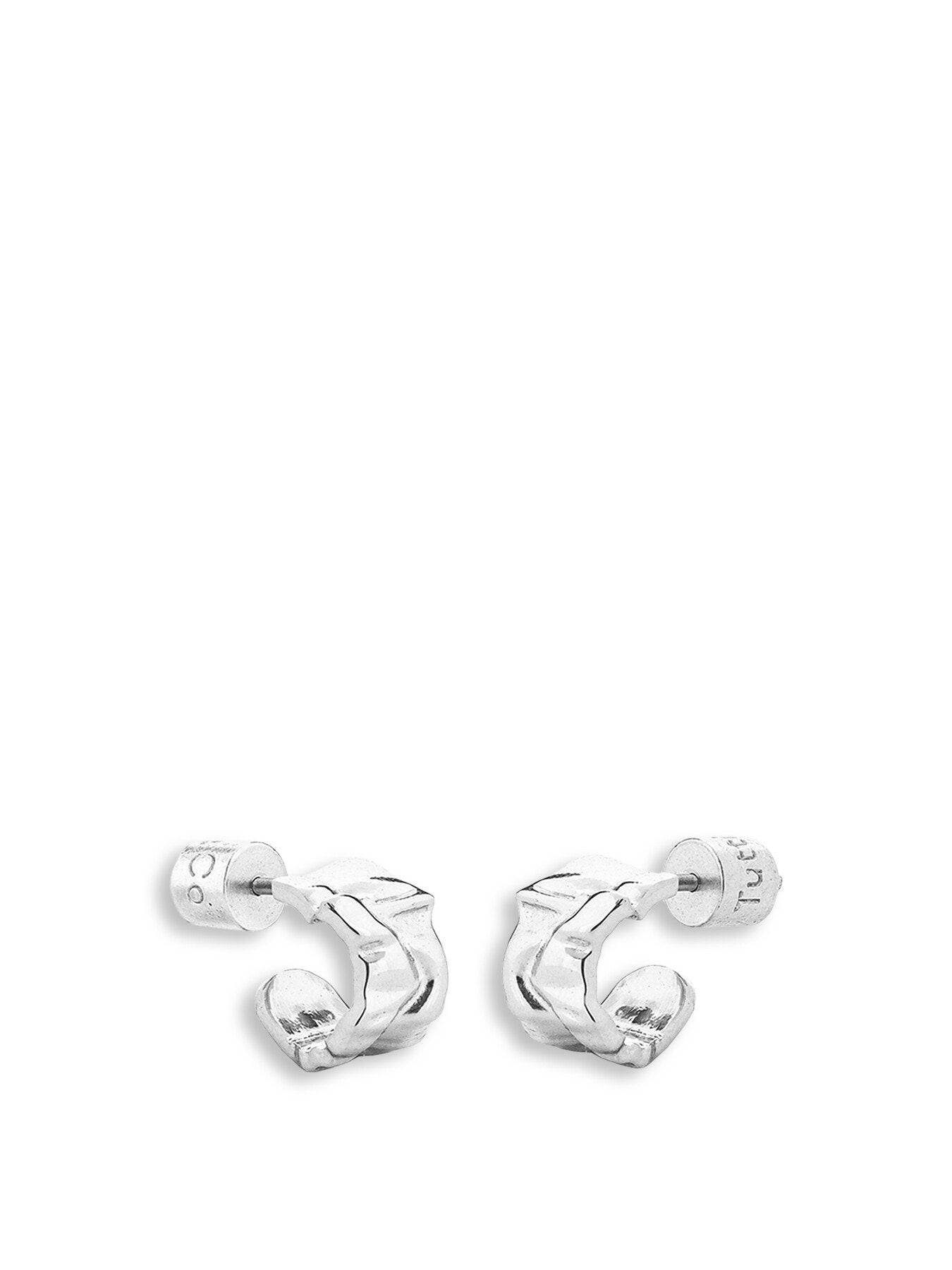 Ripple  Scrunched Hoop Earrings