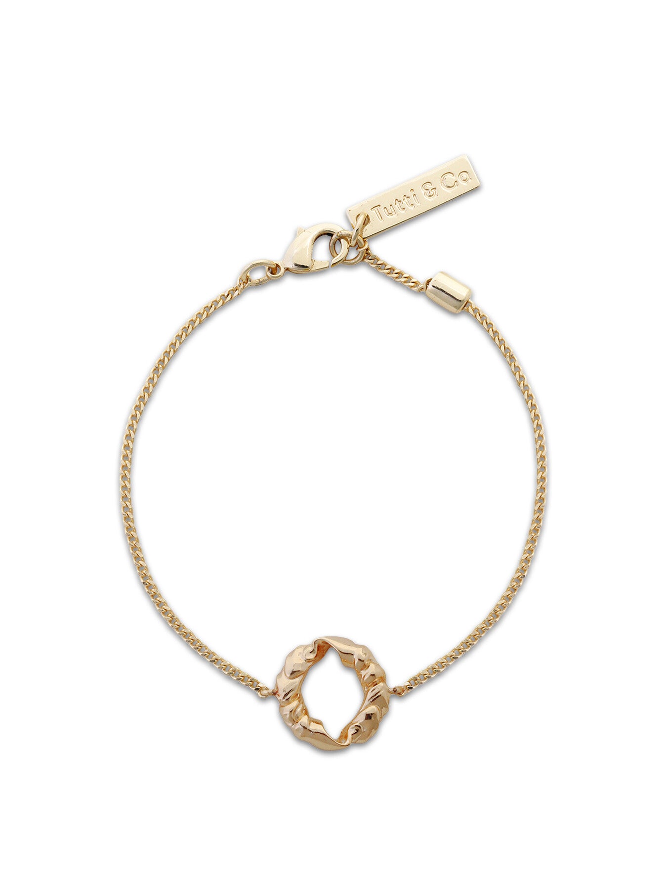 Ember Twist Pendant Bracelet