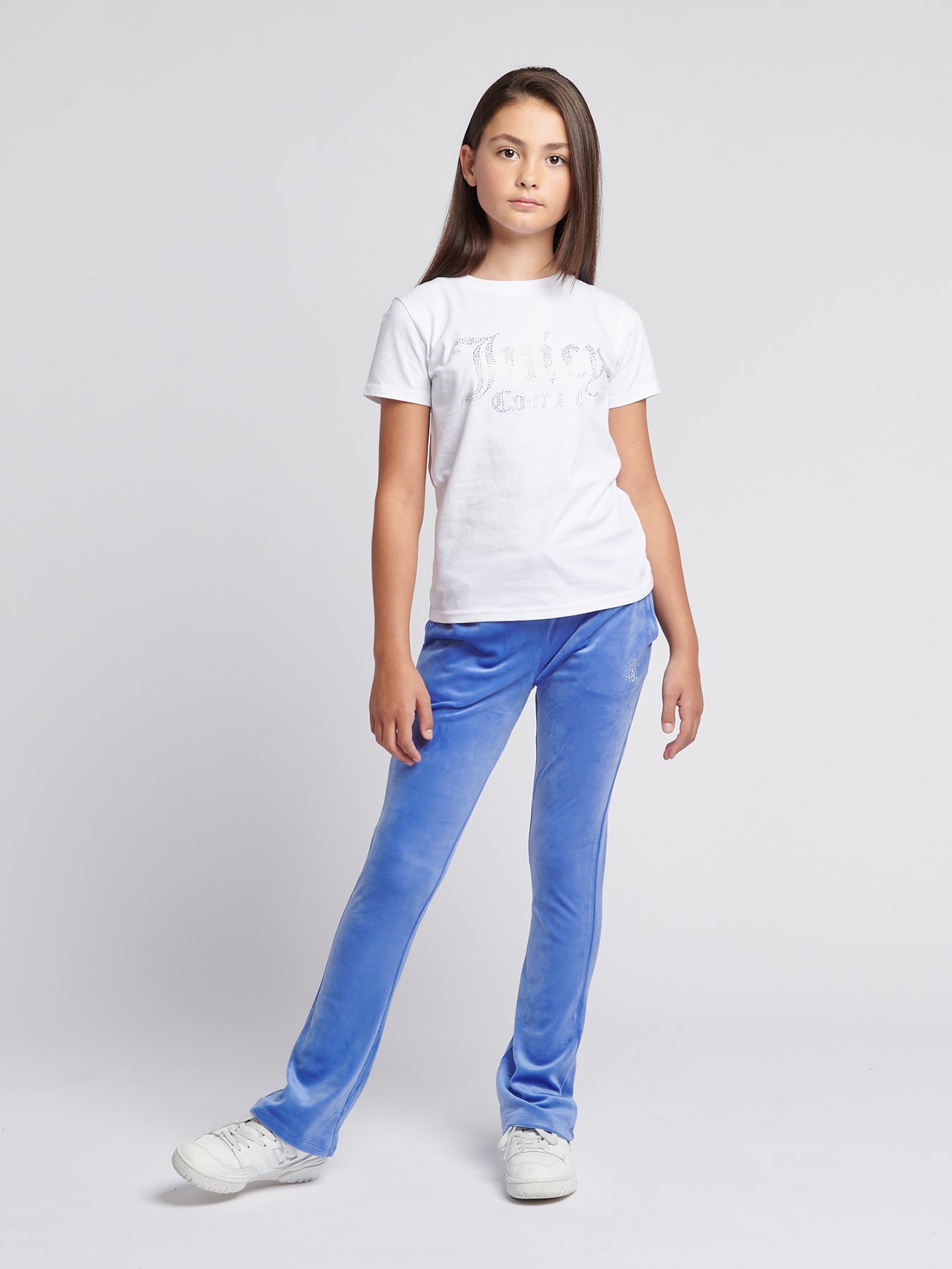 Diamante Fitted Tee White