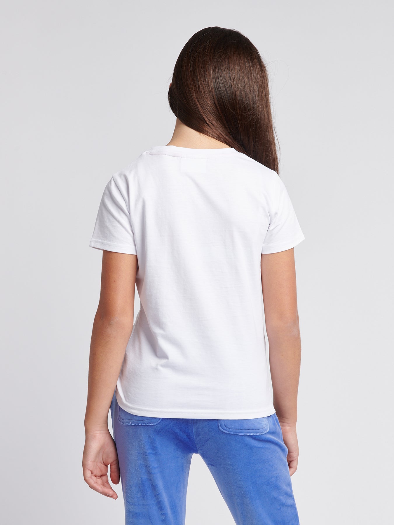 Diamante Fitted Tee White