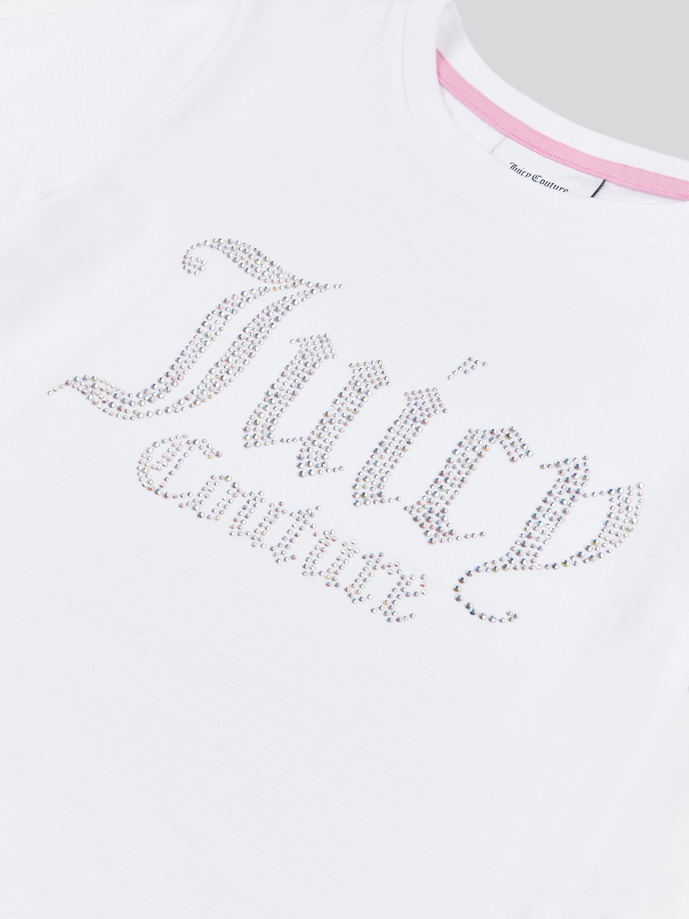 Diamante Fitted Tee Bright White