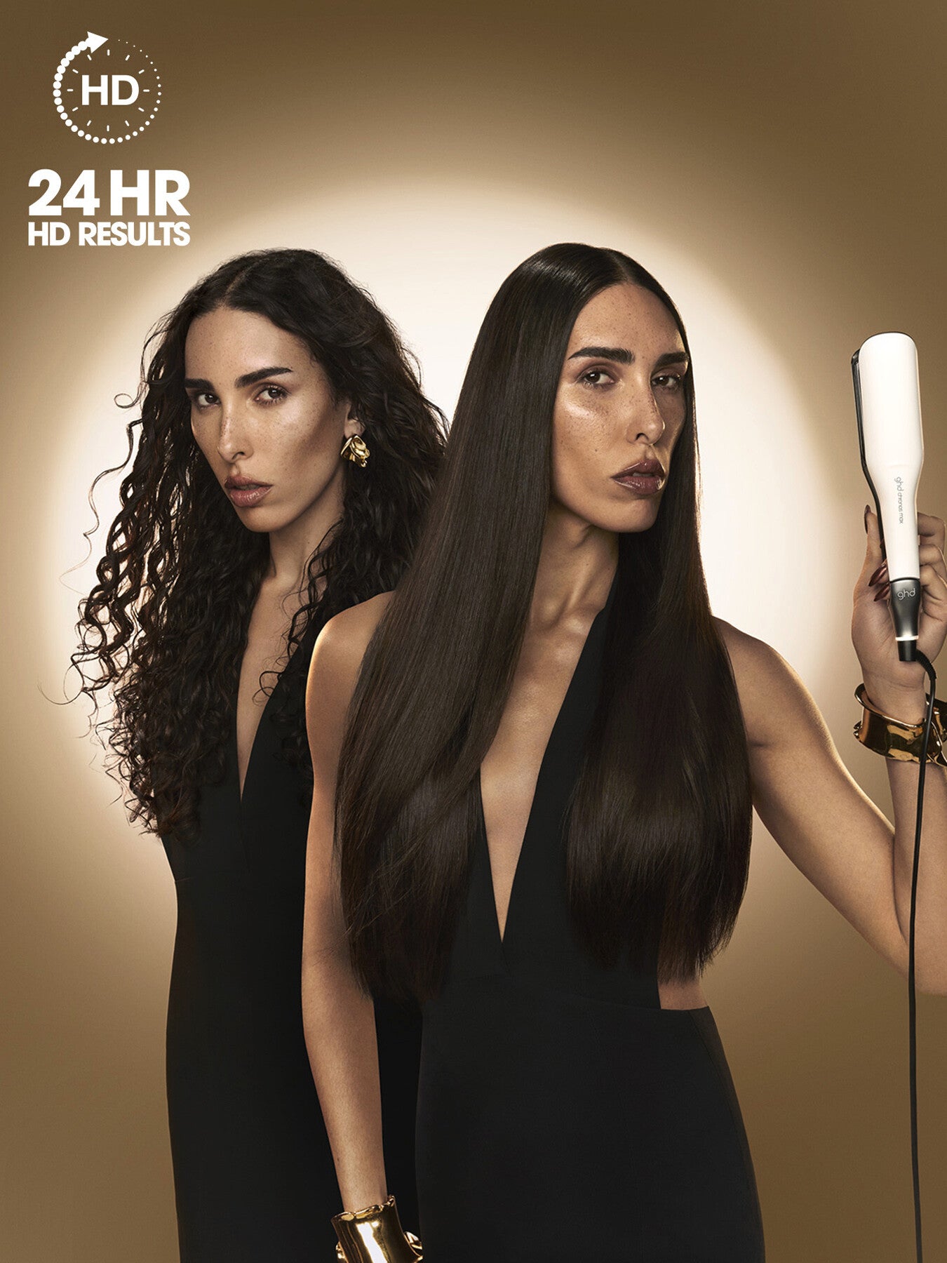 ghd Chronos Max - Wide Plate Hair Straightener - White