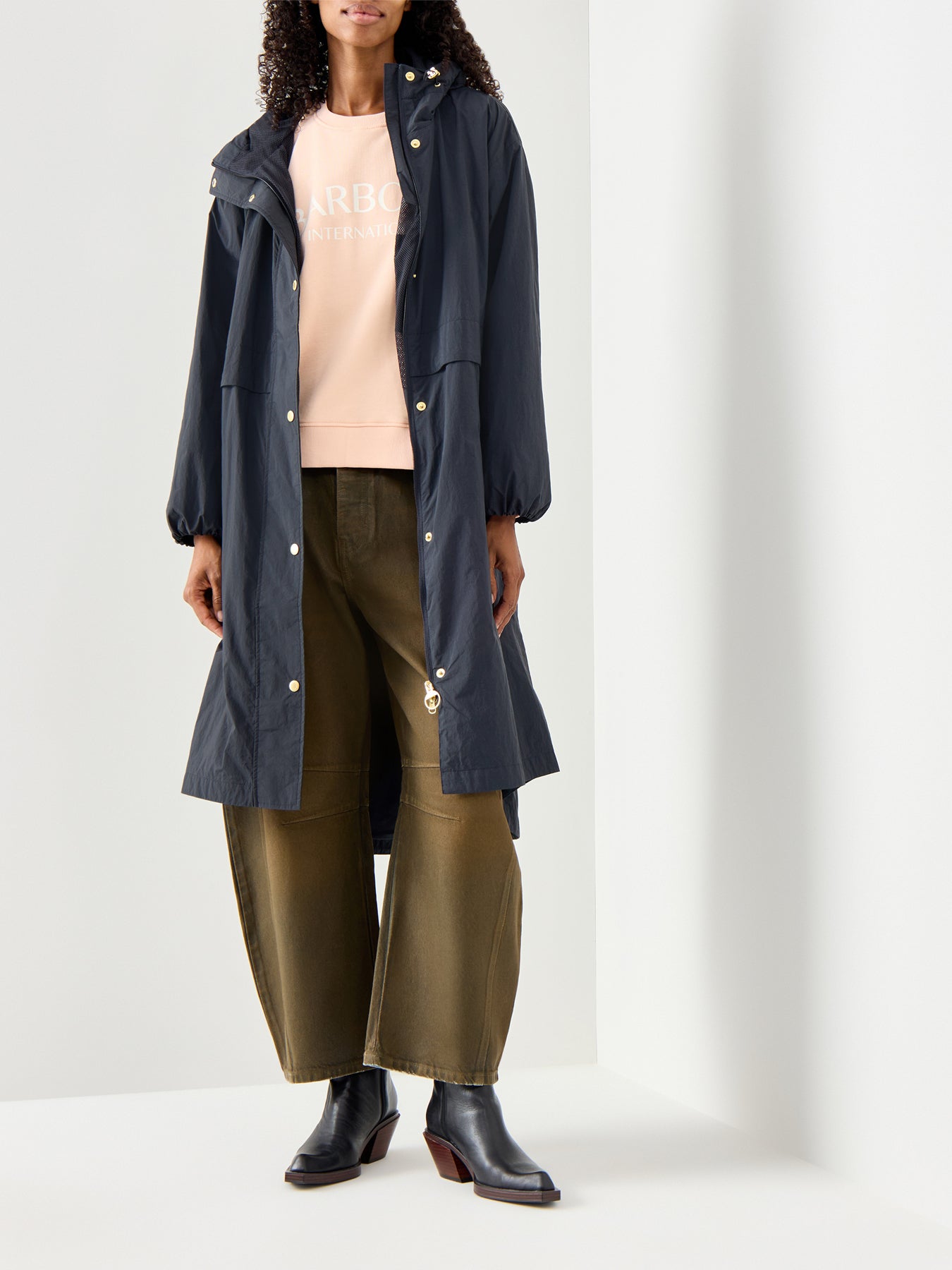 Womens Naboo Showerproof Jacket Dark Navy