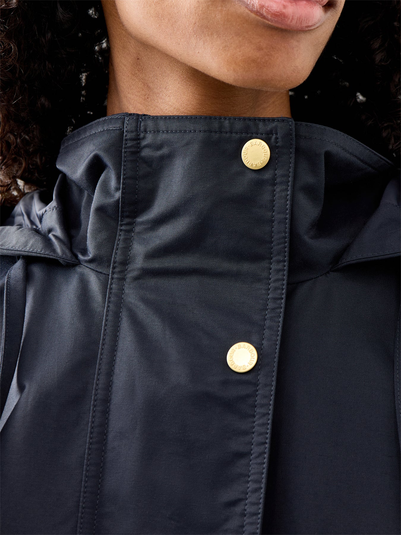 Womens Navy Barbour Cecile Showerproof Jacket