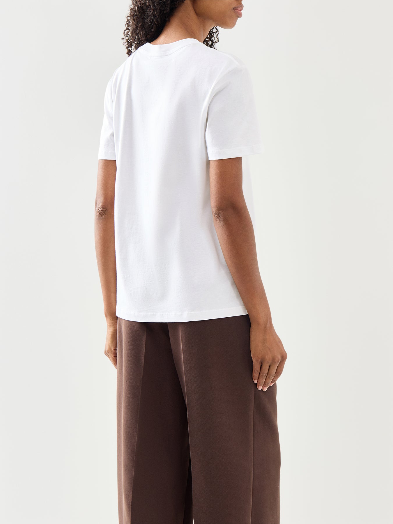 White Cotton Barbour Woodrow T-Shirt