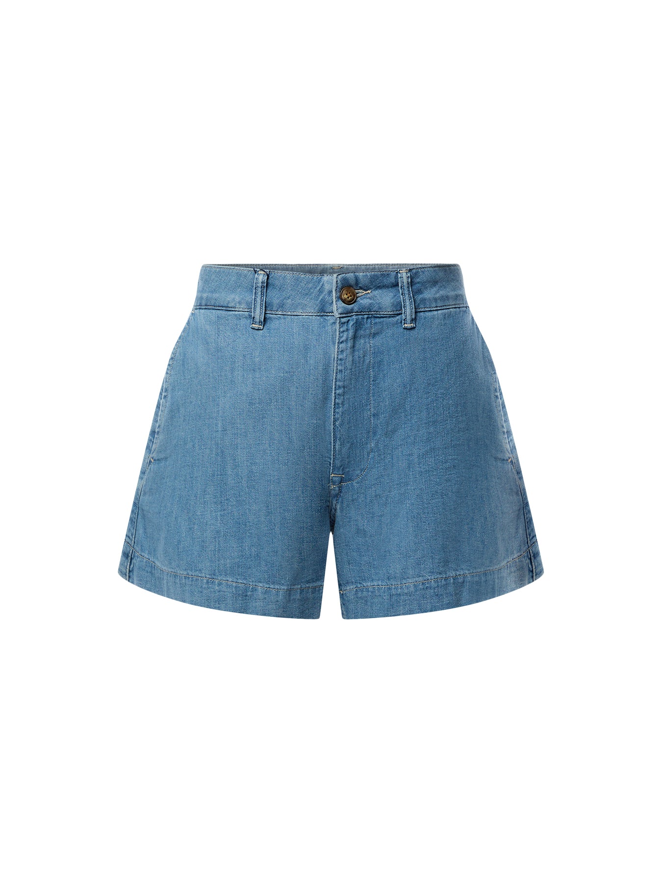 Woven Denim Shorts