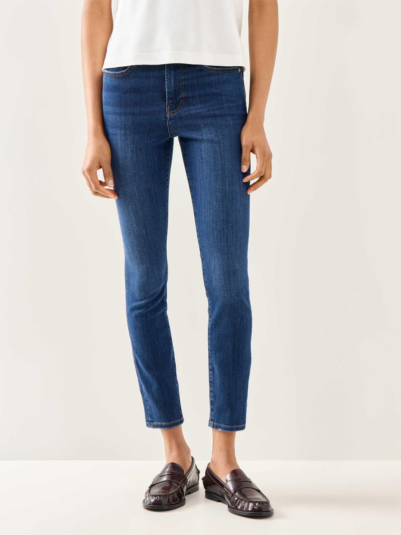 Le High Skinny Jeans Blue