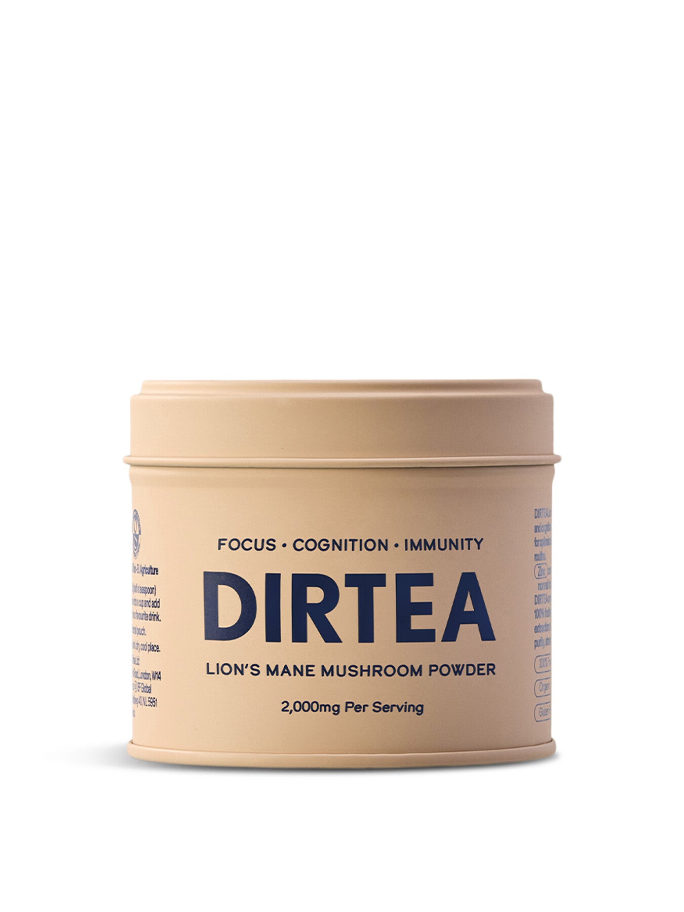 Lions Mane Dirtea Tin 2000mg per serving