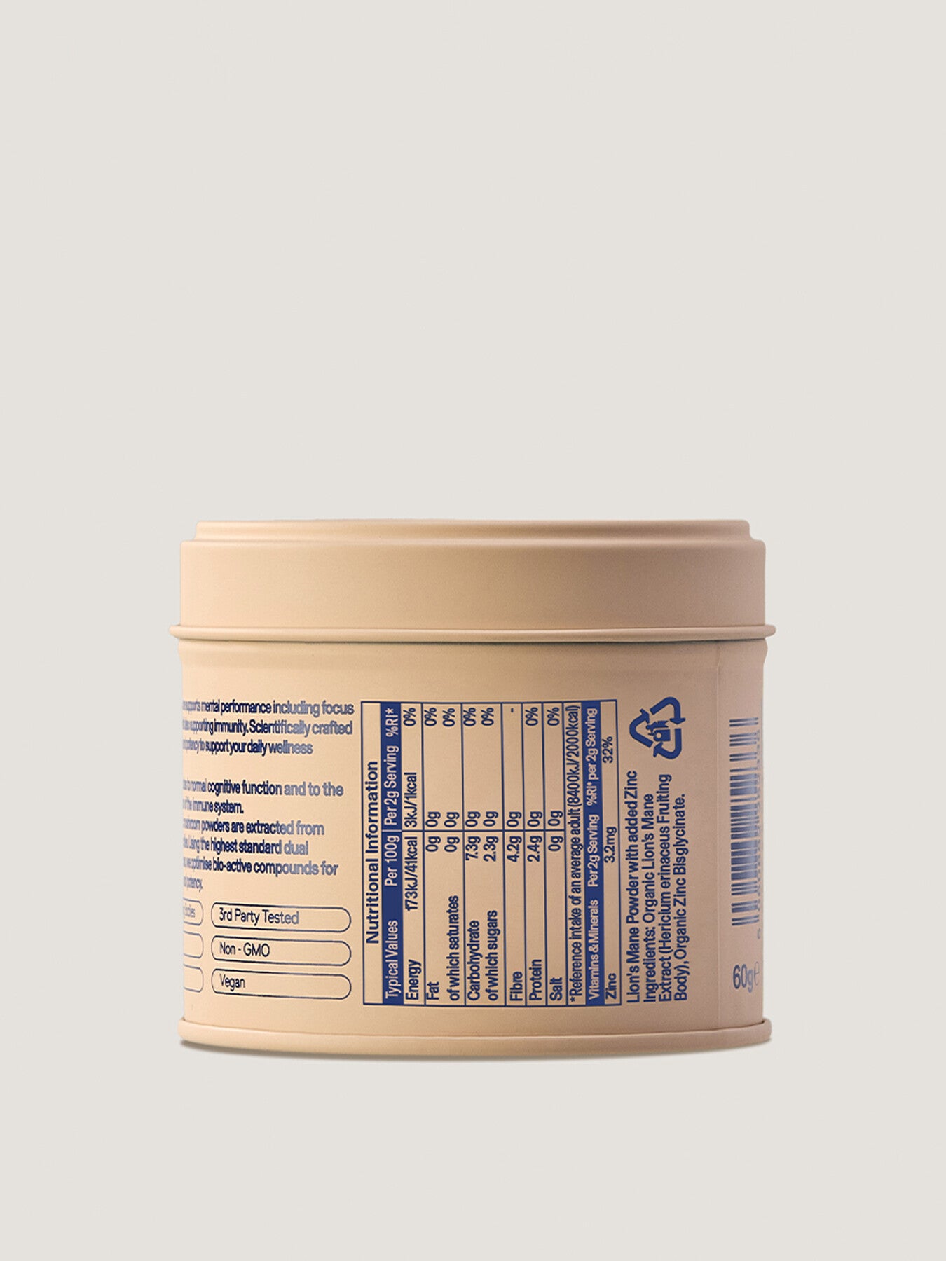 Lions Mane Dirtea Tin 2000mg per serving