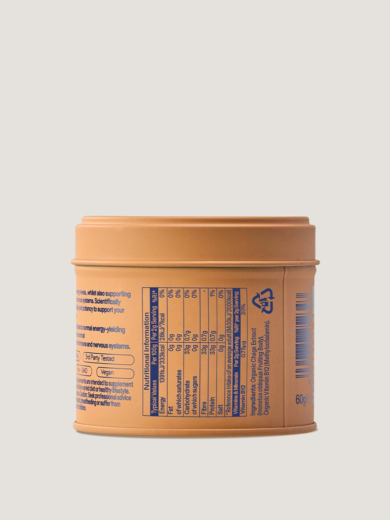 Chaga Dirtea Tin 2000mg serving