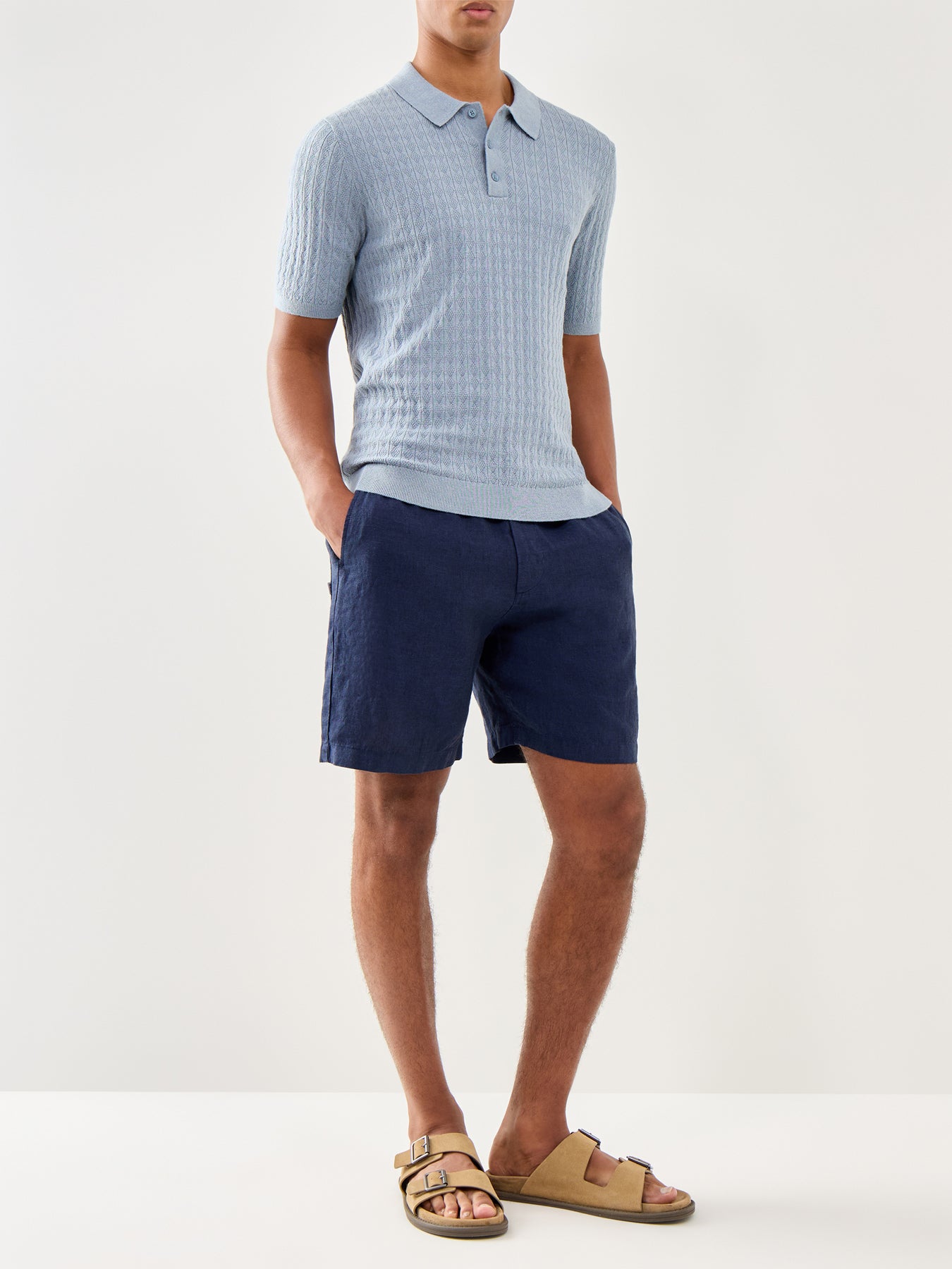 Kurt Two Tone Linen Short