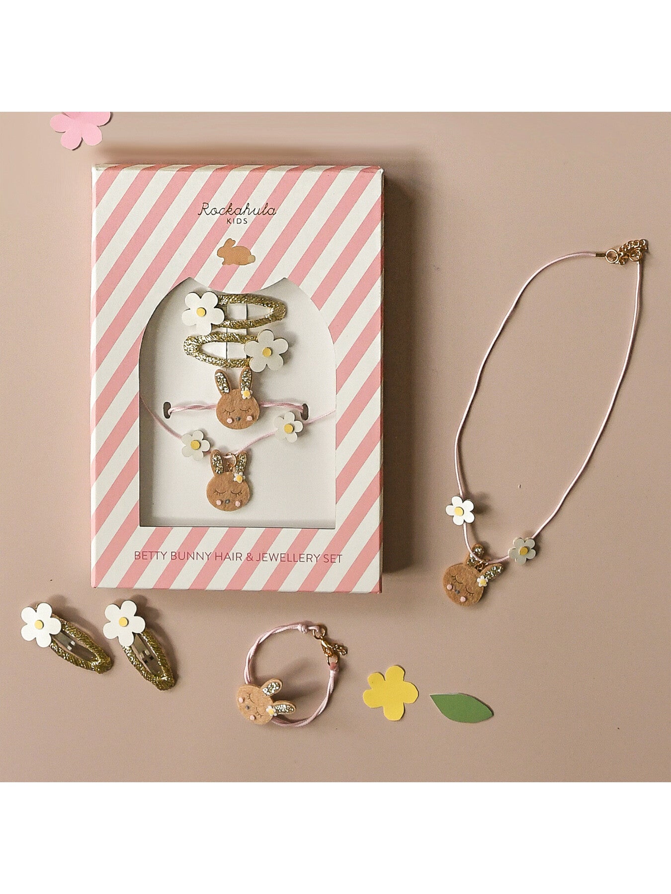 Betty Bunny Jewellery Set Pink