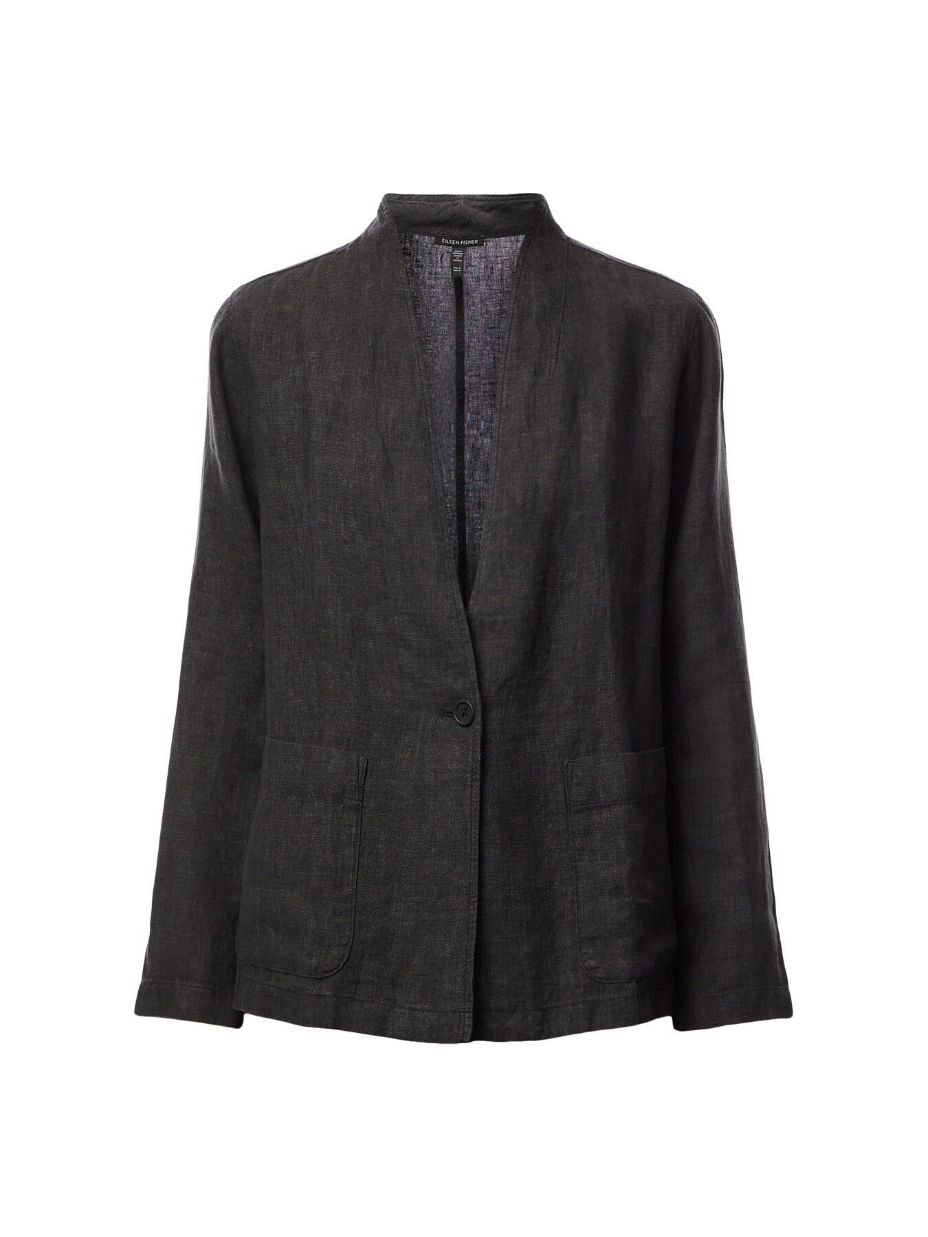 High Waisted Pleated Linen Trousers Grey