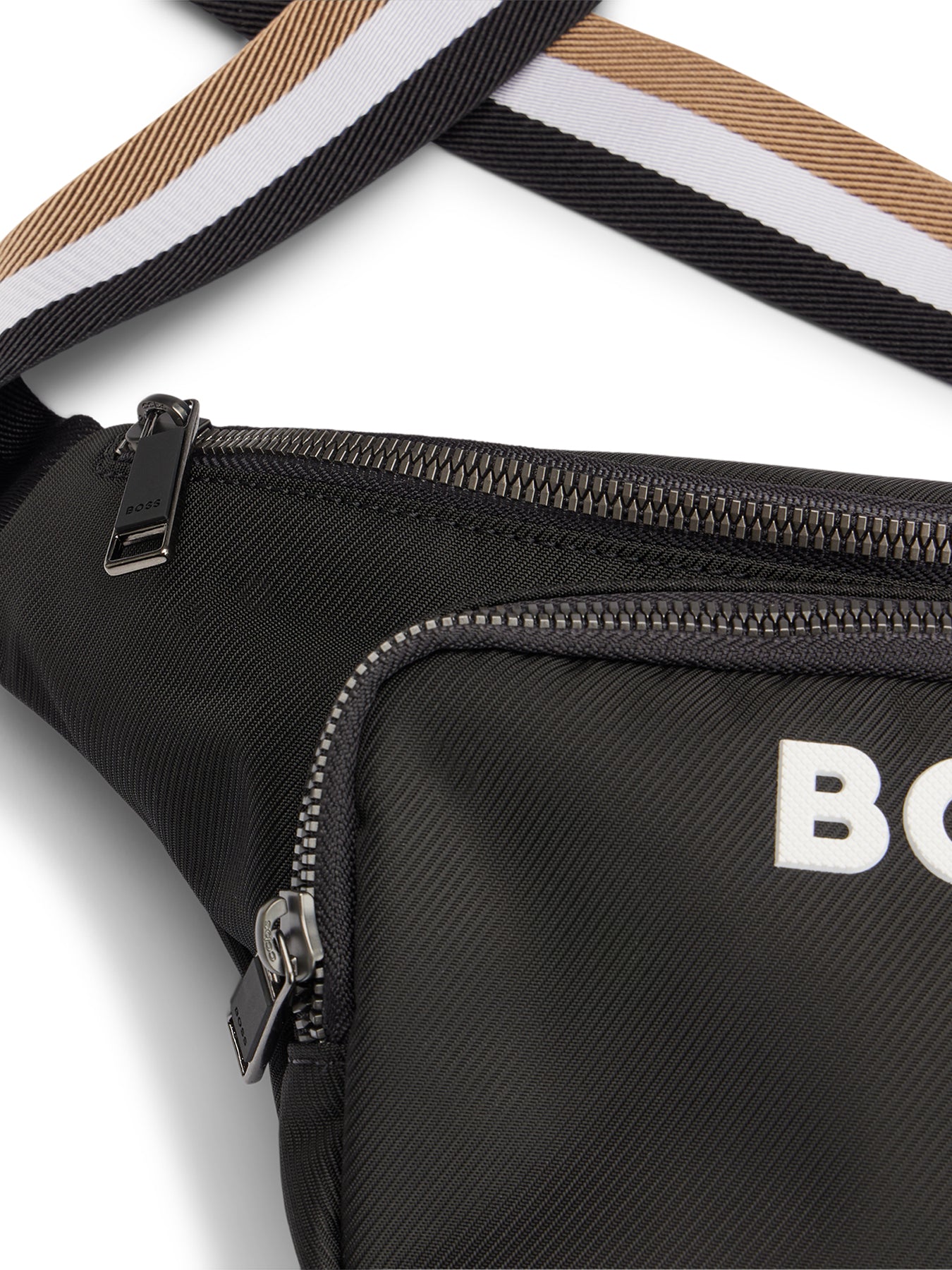 Structured Belt Bag With Contrast Logo